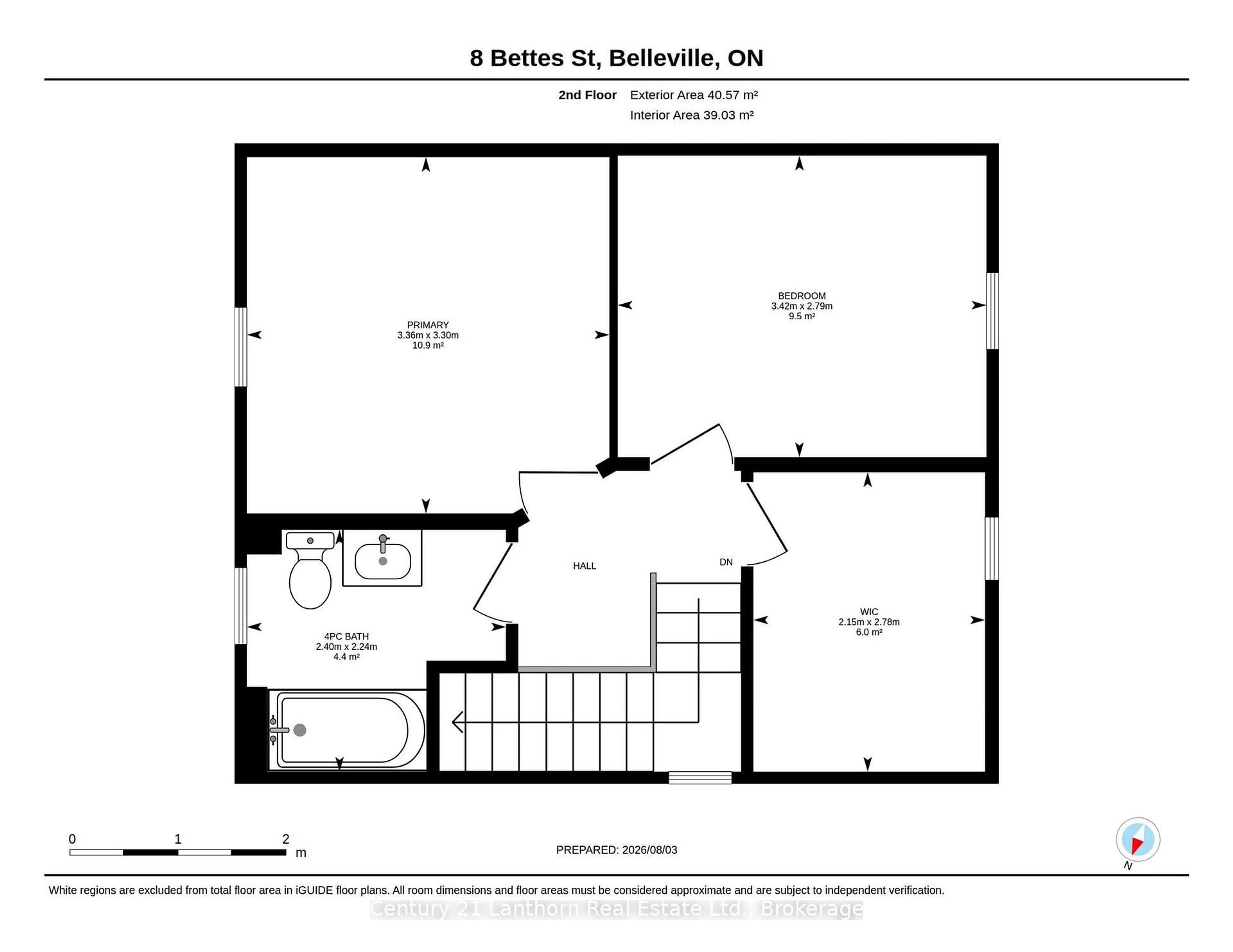 Floor plan for 8 BETTES St, Belleville Ontario K8N 3W3
