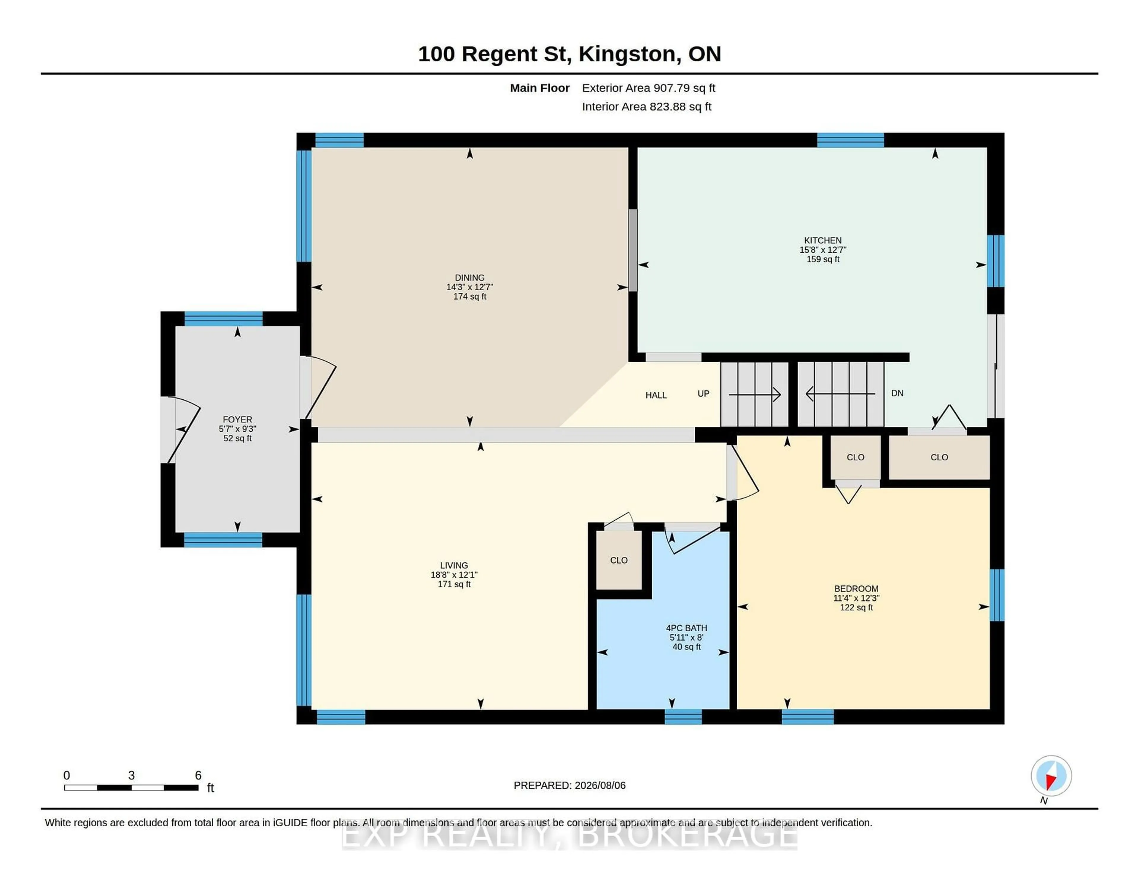 Floor plan for 100 REGENT St, Kingston Ontario K7L 4J8