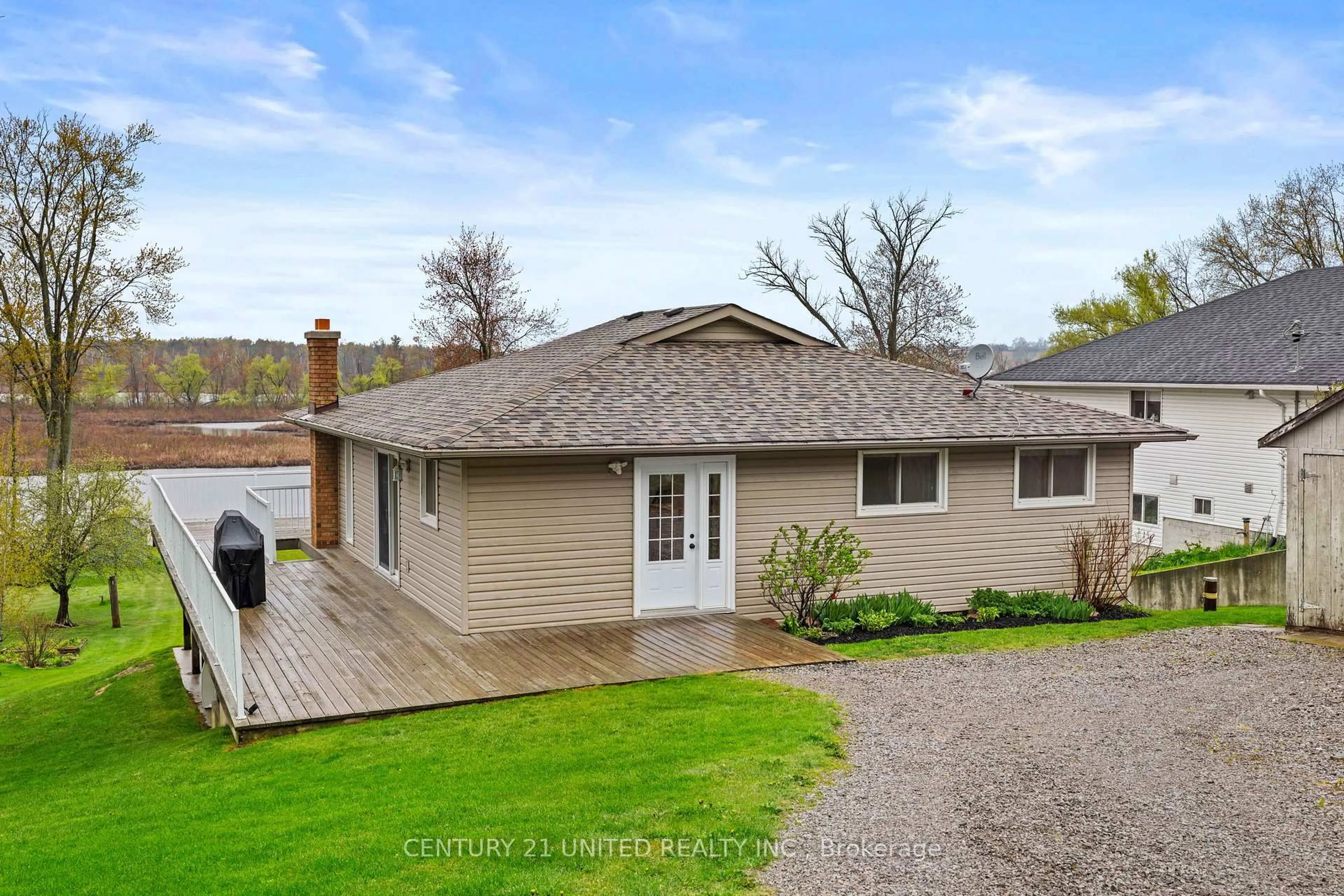 A pic from outside/outdoor area/front of a property/back of a property/a pic from drone, street for 385 Kents Bay Rd, Otonabee-South Monaghan Ontario K9J 6X8