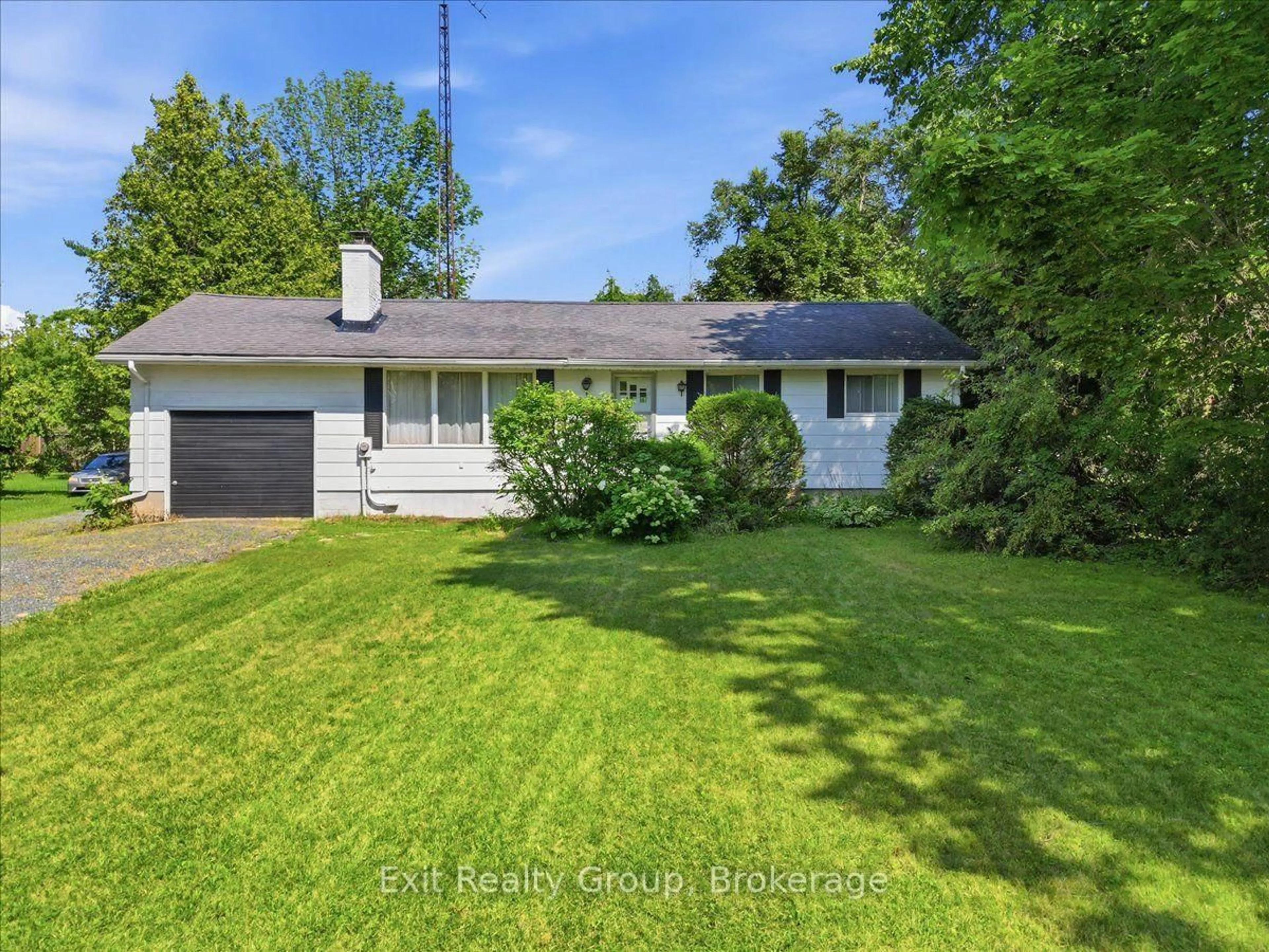 A pic from outside/outdoor area/front of a property/back of a property/a pic from drone, street for 452 Marble Point Rd, Limoges Ontario K0K 2M0
