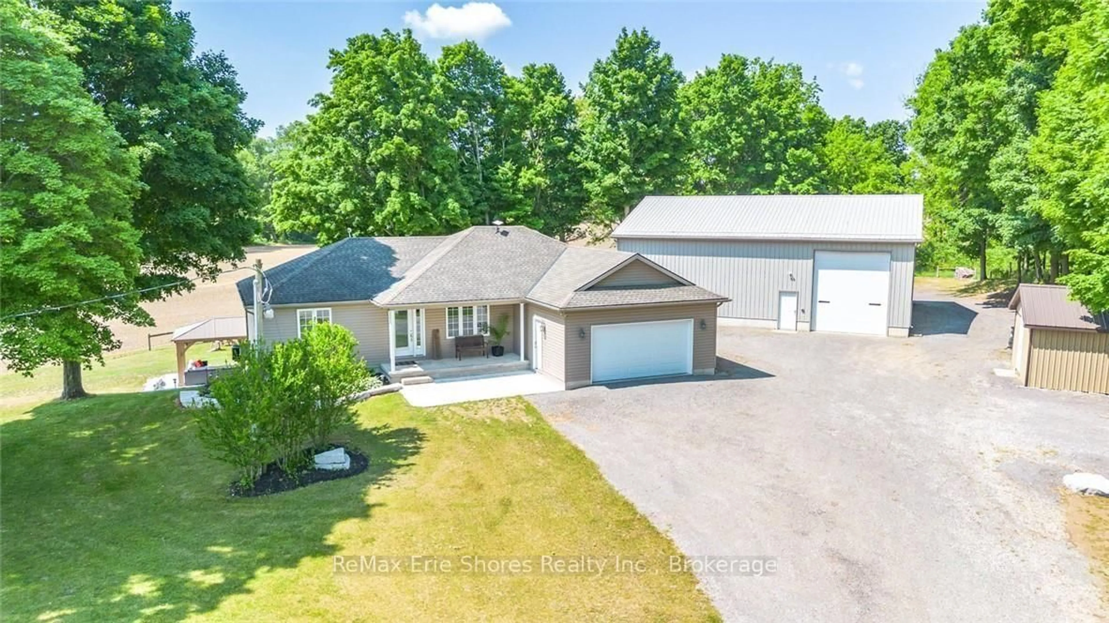 A pic from outside/outdoor area/front of a property/back of a property/a pic from drone, street for 2235 Hazen Rd, Norfolk Ontario N0E 1G0