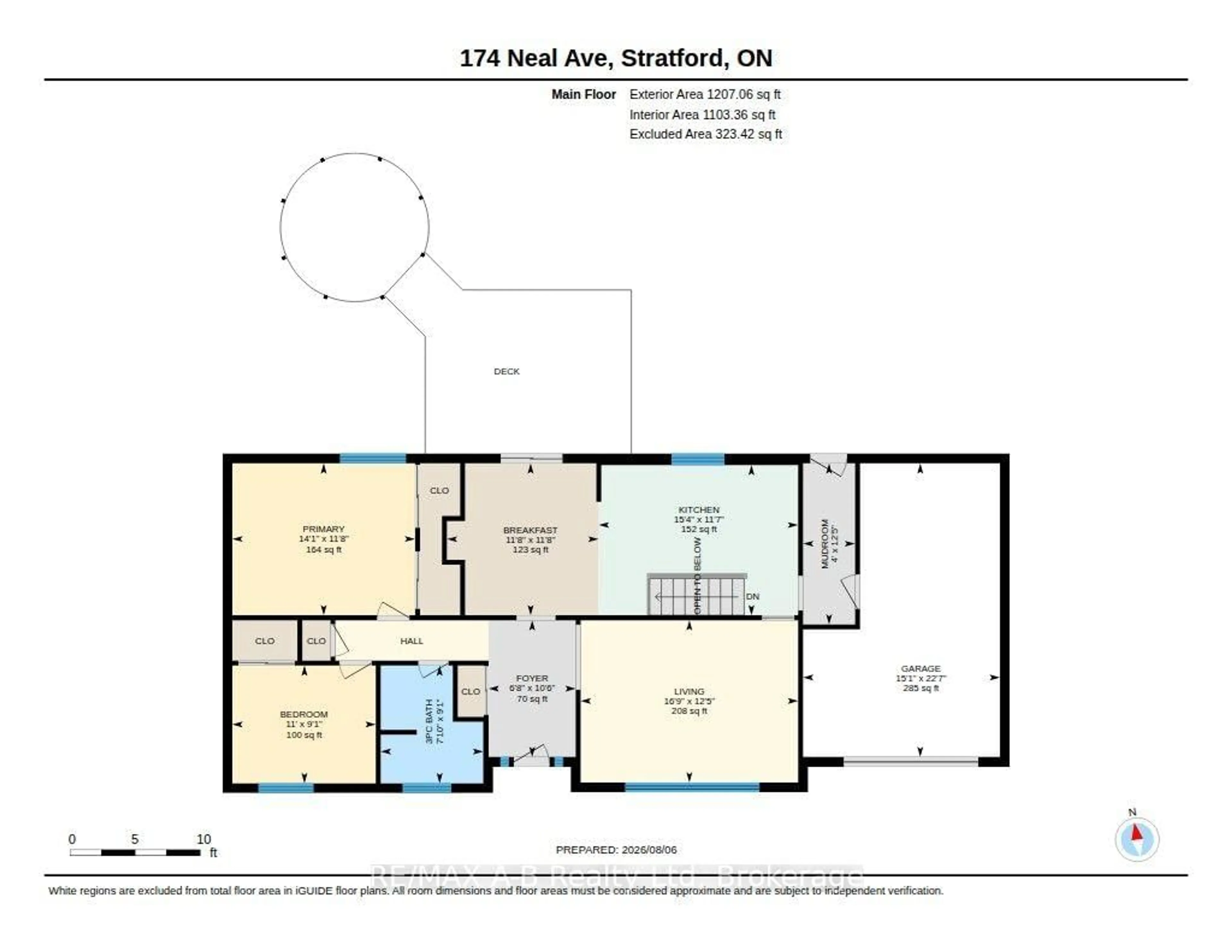 Floor plan for 174 Neal Ave, Stratford Ontario N5A 5A8