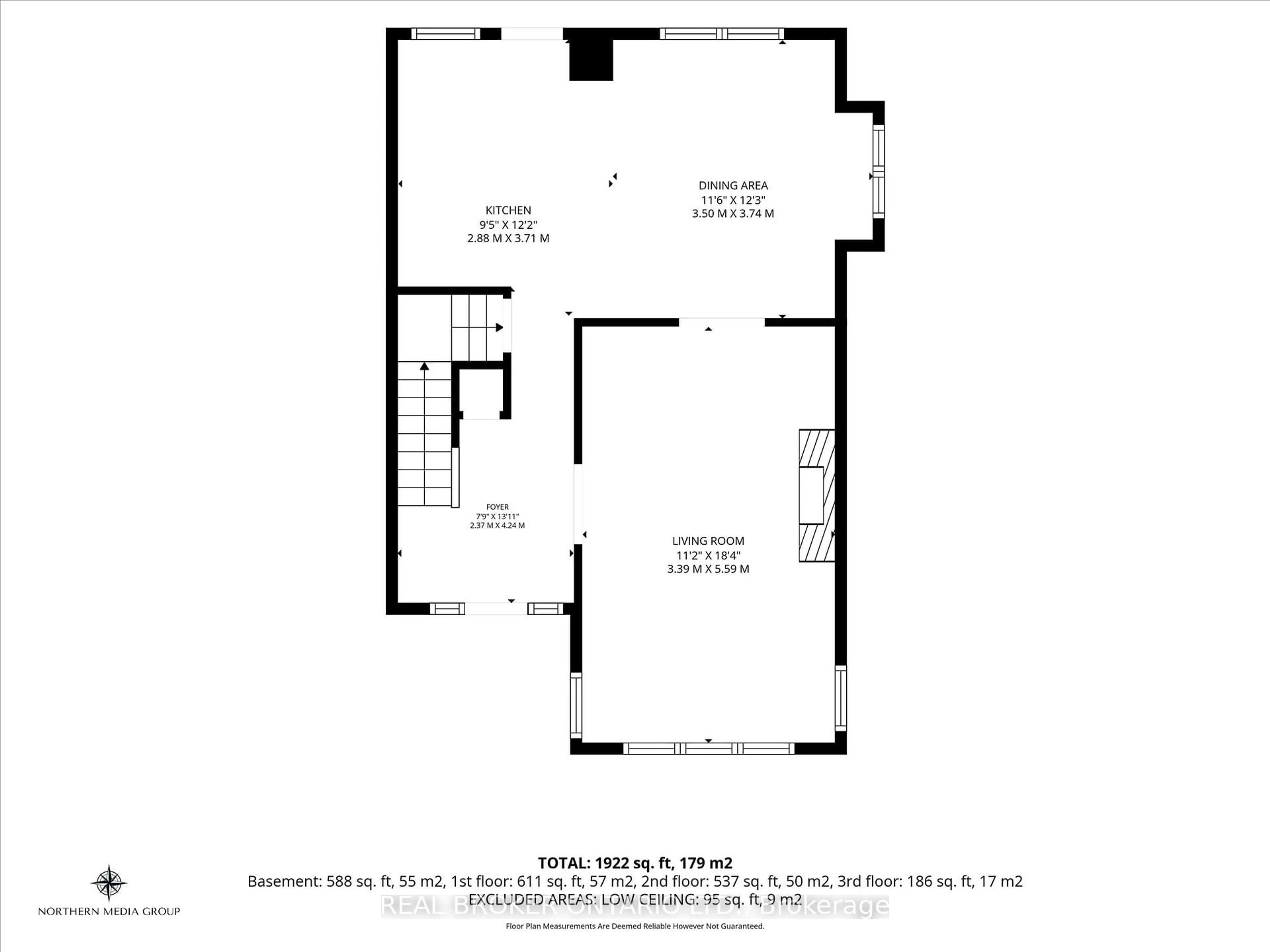 Floor plan for 99 Tuxedo Ave, Hamilton Ontario L8K 2R9