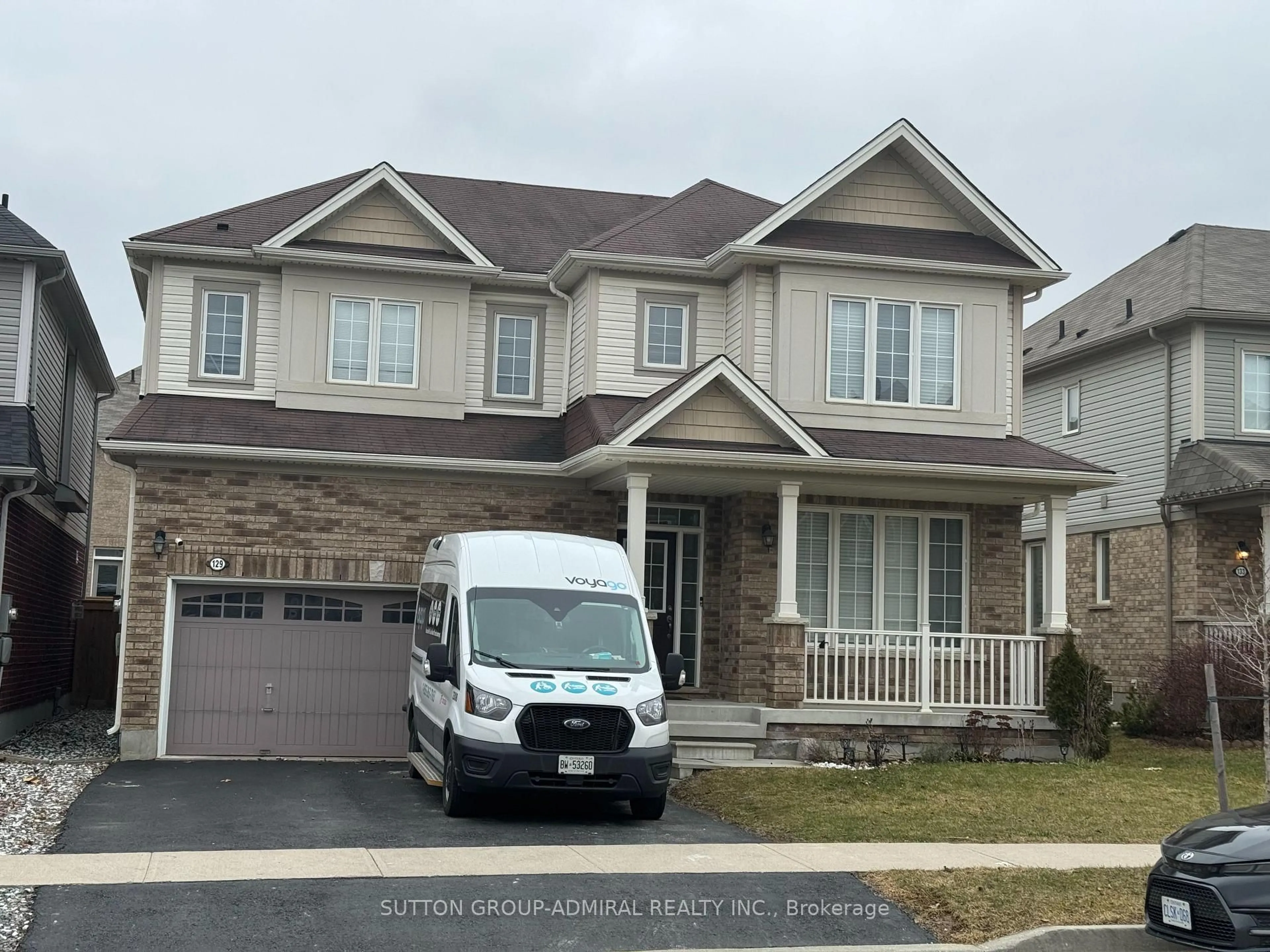 Home with brick exterior material, street for 129 Whitwell Way, Hamilton Ontario L0R 1C0