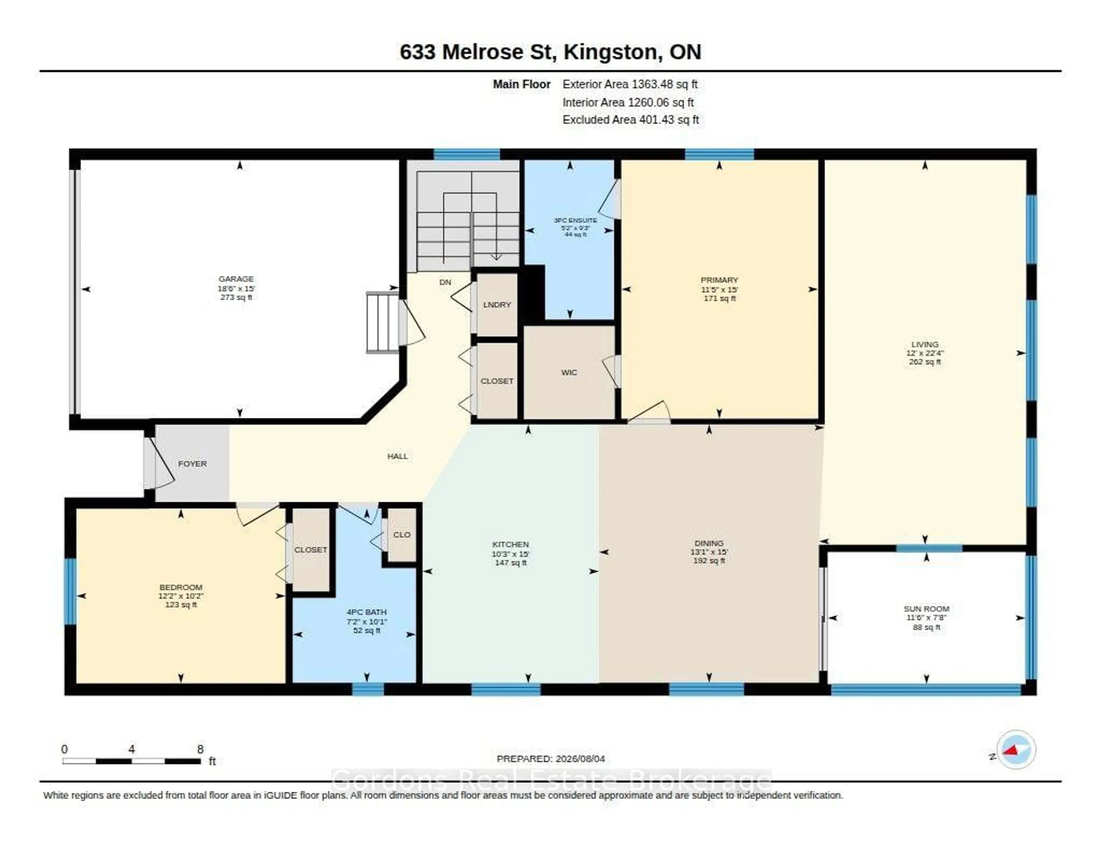 Floor plan for 633 Melrose St, Kingston Ontario K7M 9G8