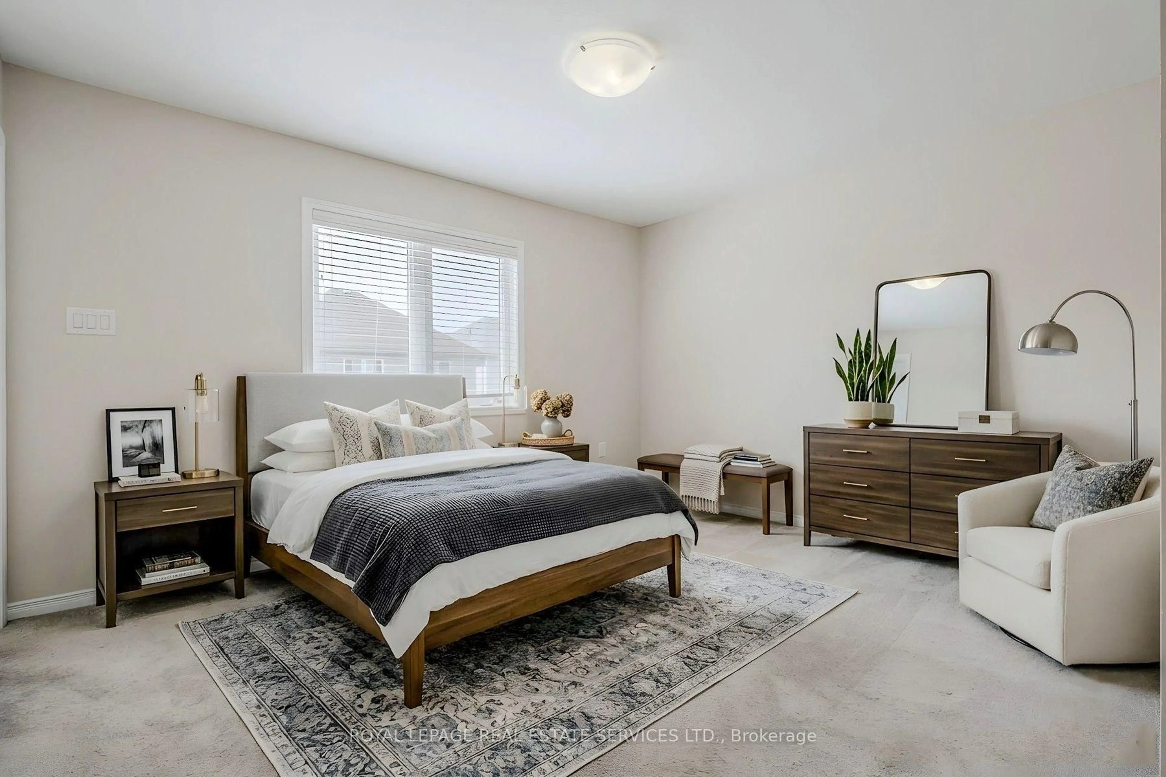 Bedroom with bed, unknown for 152 Munro Circ, Brantford Ontario N3T 5L5