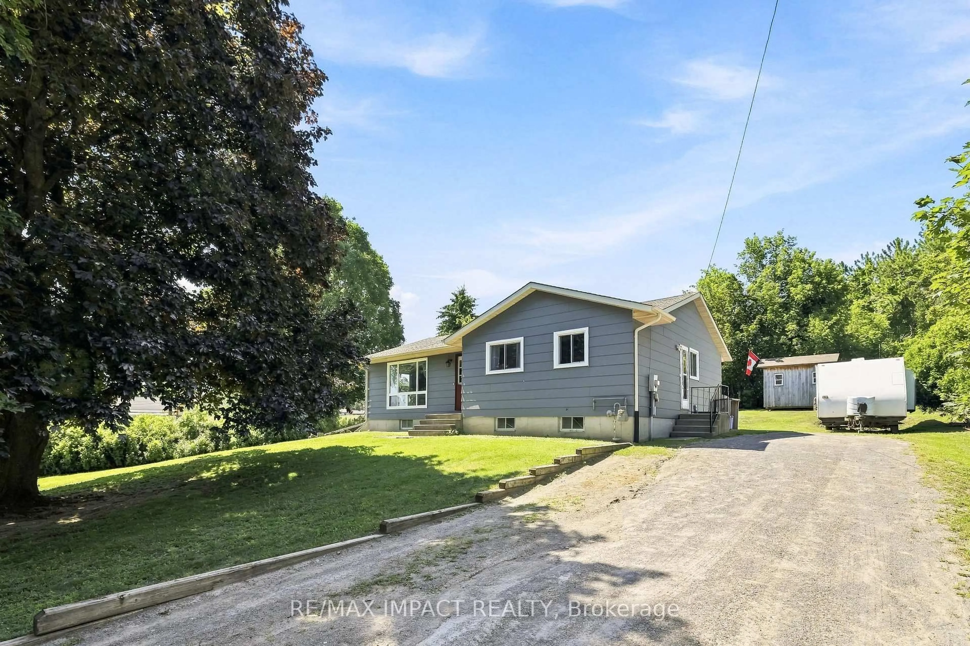 A pic from outside/outdoor area/front of a property/back of a property/a pic from drone, street for 130 Keeler Rd, Cramahe Ontario K0K 1S0