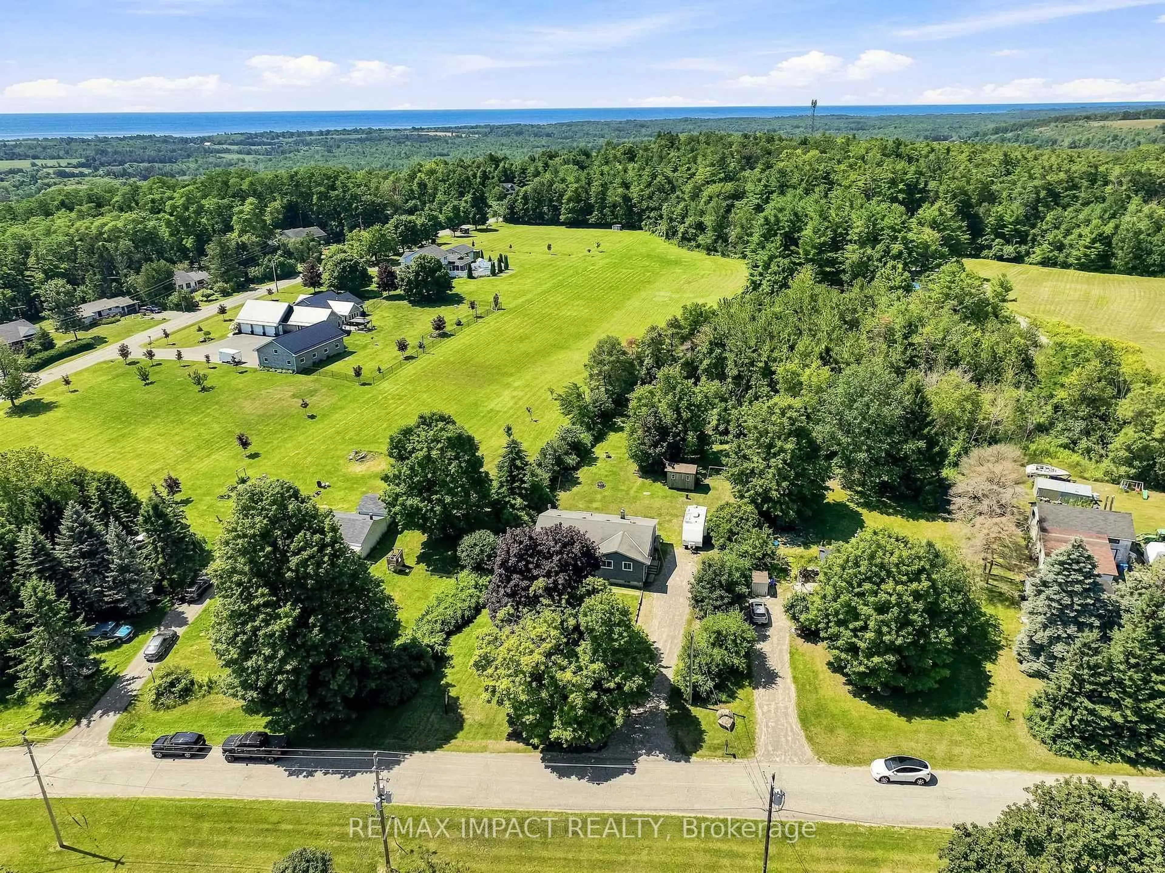 A pic from outside/outdoor area/front of a property/back of a property/a pic from drone, water/lake/river/ocean view for 130 Keeler Rd, Cramahe Ontario K0K 1S0