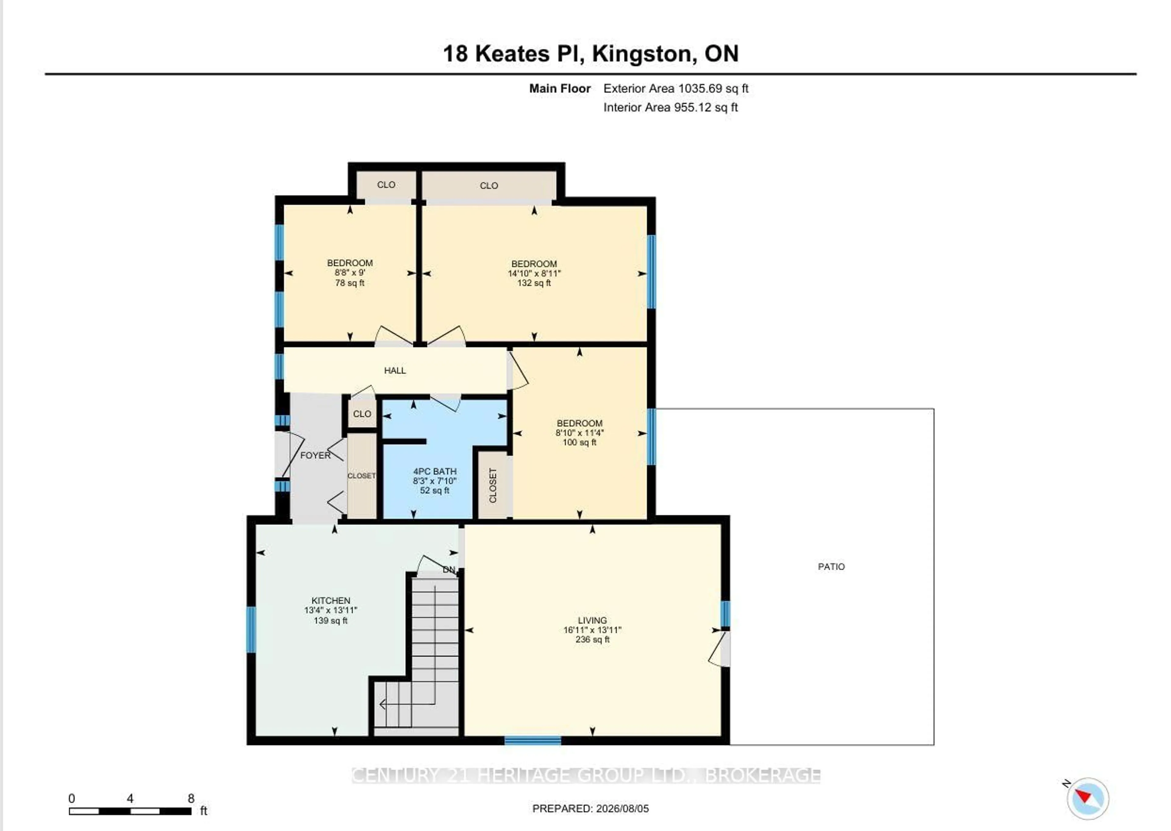 Floor plan for 18 Keates Pl, Kingston Ontario K7K 7A2