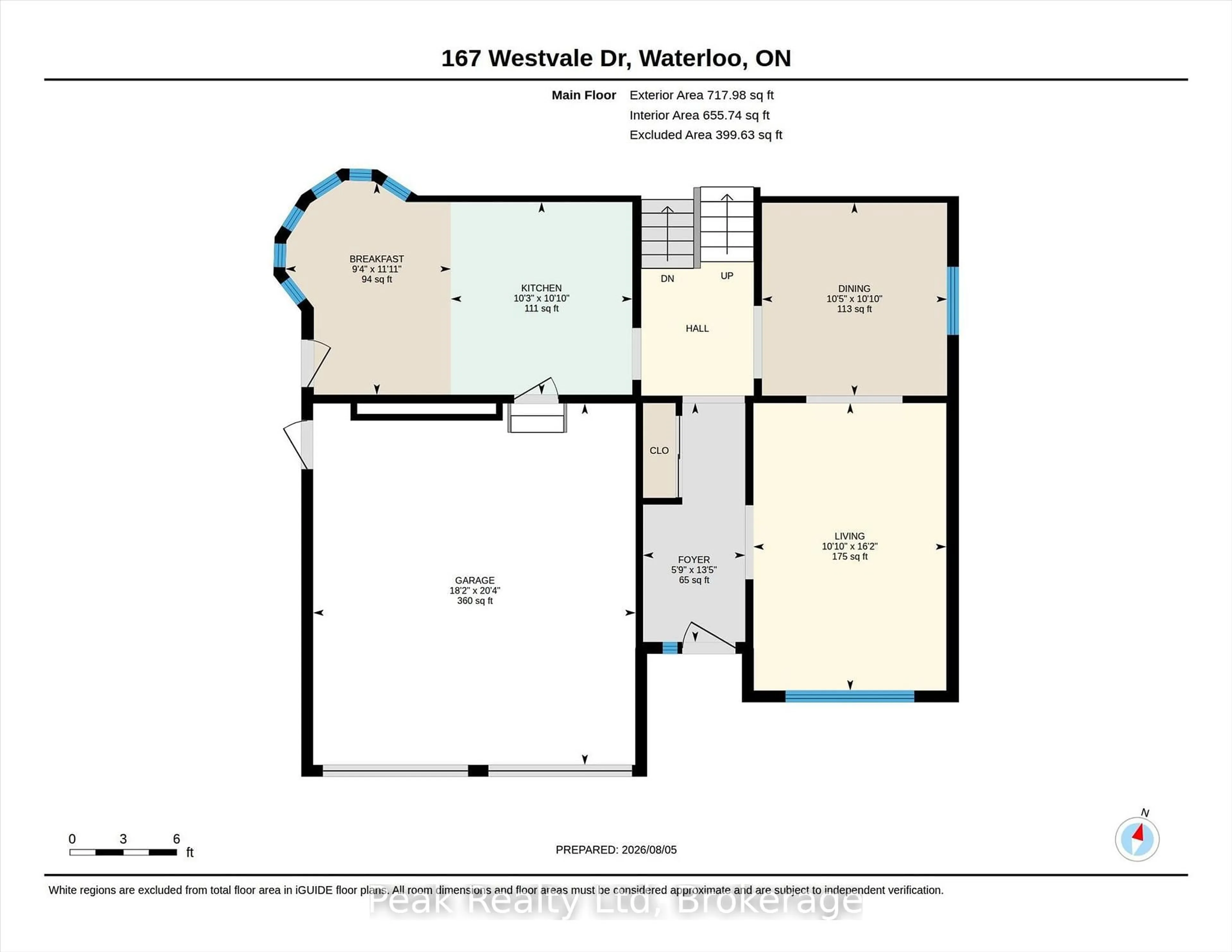 Floor plan for 167 Westvale Dr, Waterloo Ontario N2T 1B7