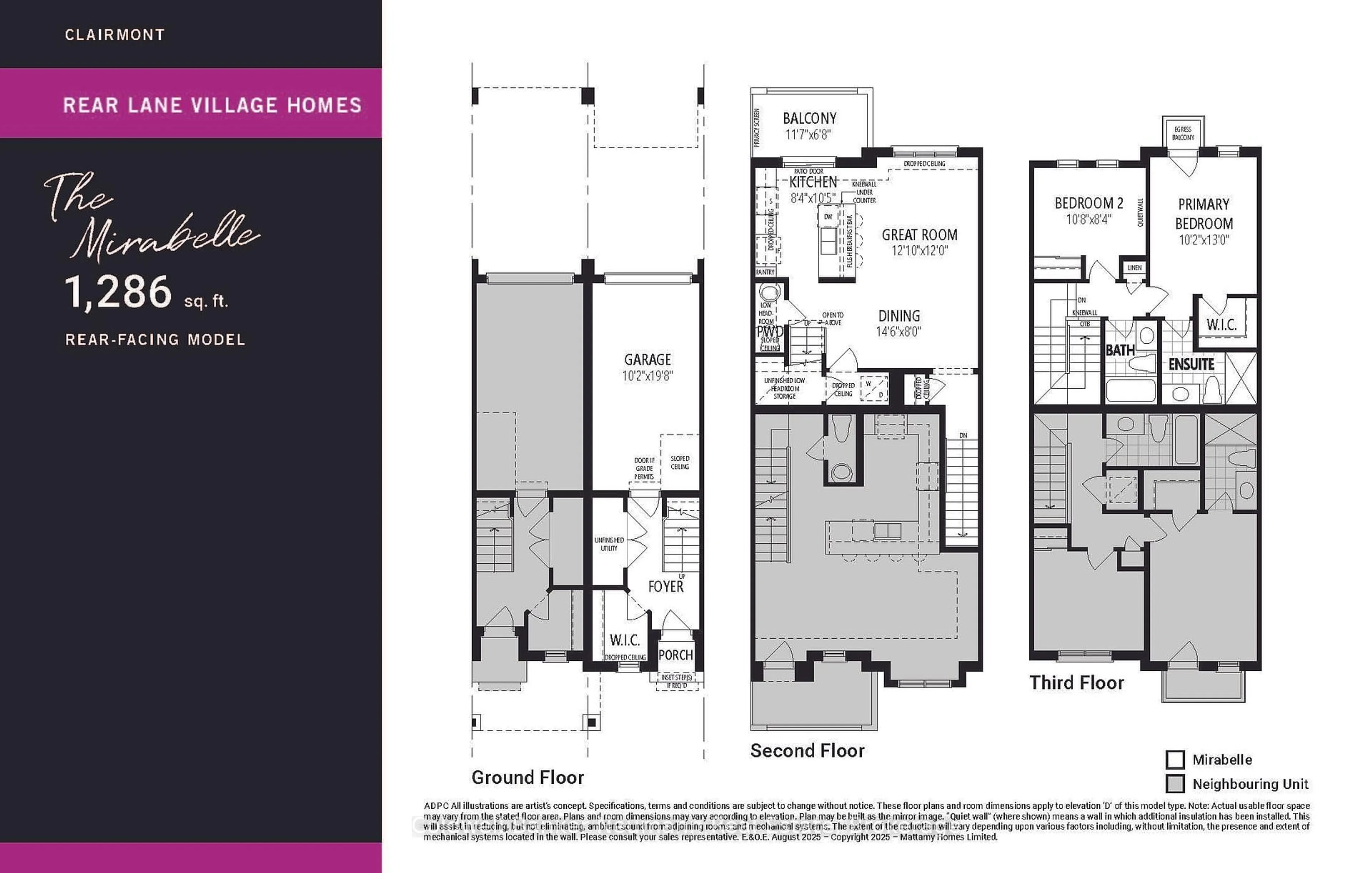 Floor plan for Lot 1639 - 74 Clair Rd, Guelph Ontario N1G 5E8