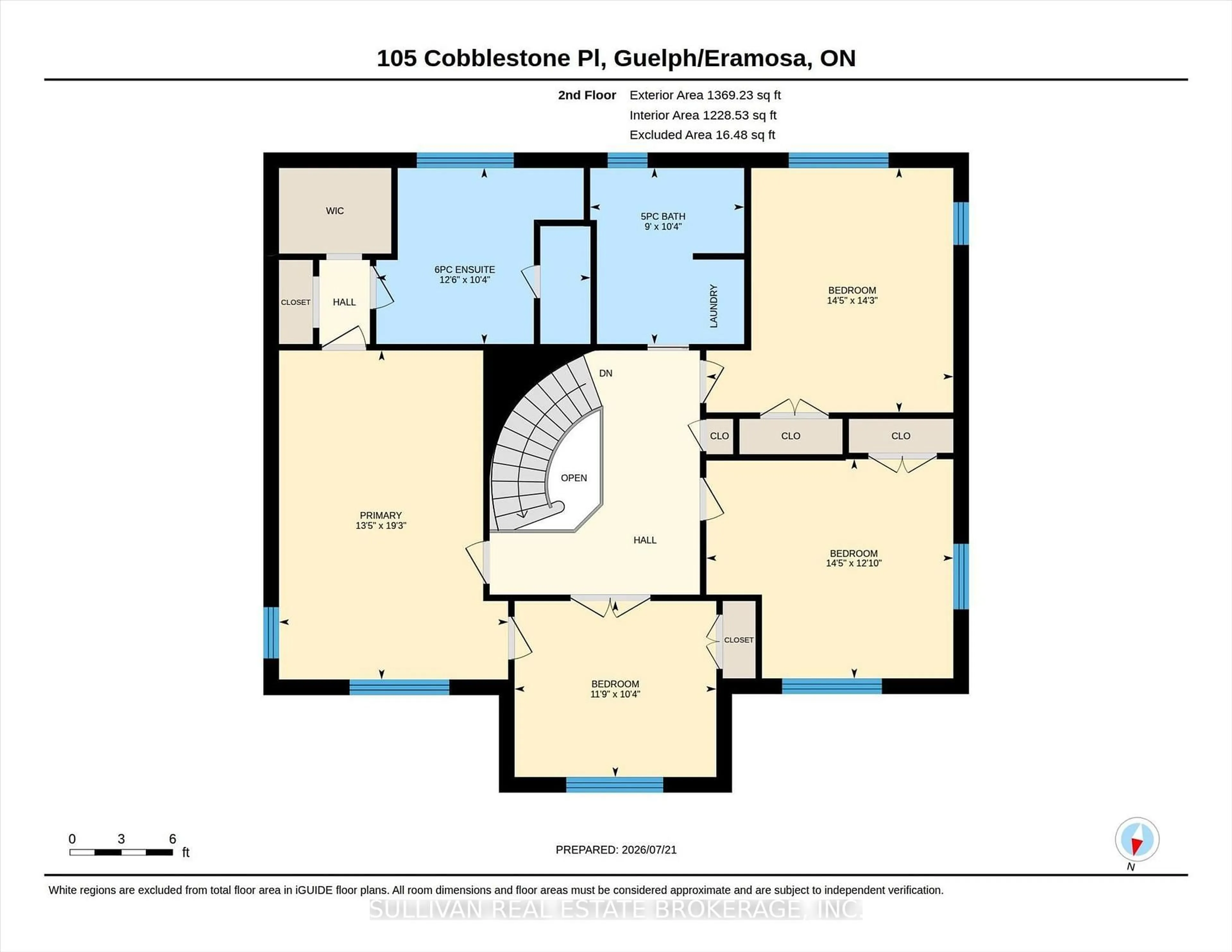 Floor plan for 105 Cobblestone Pl, Guelph/Eramosa Ontario N0B 2K0