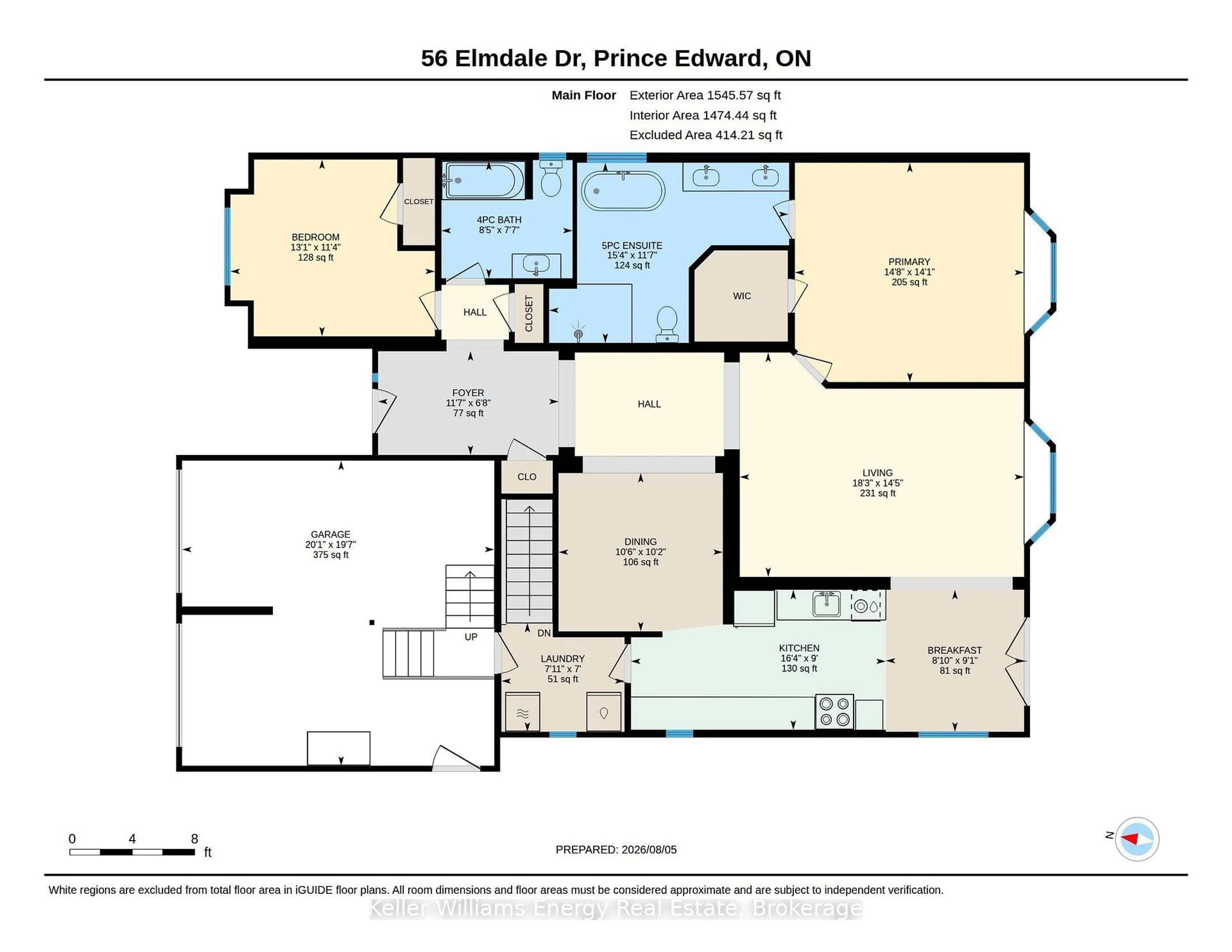 Floor plan for 56 Elmdale Dr, Prince Edward County Ontario K0K 3L0