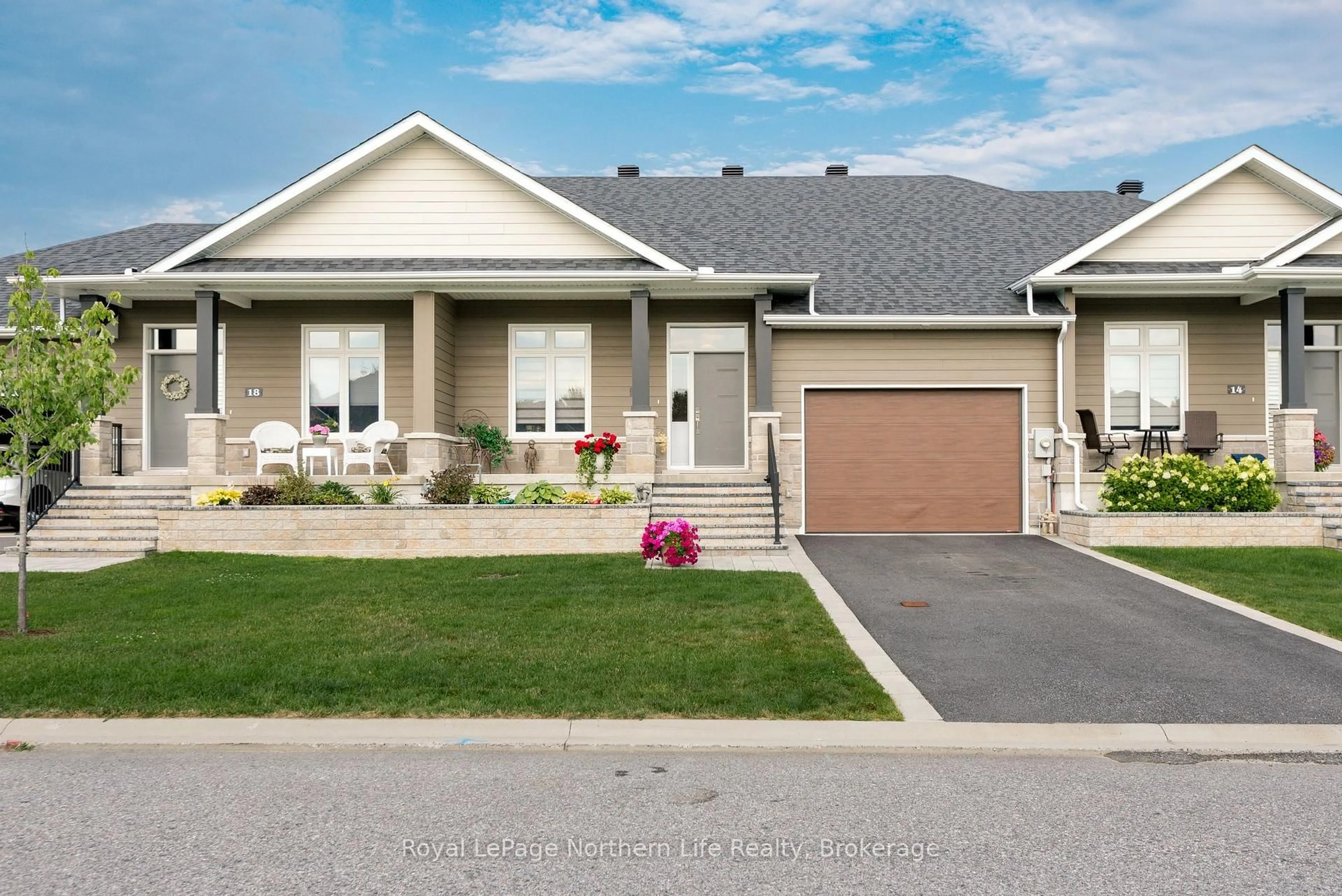 Home with brick exterior material, street for 16 Silver Maple Lane, North Bay Ontario P1C 0B5
