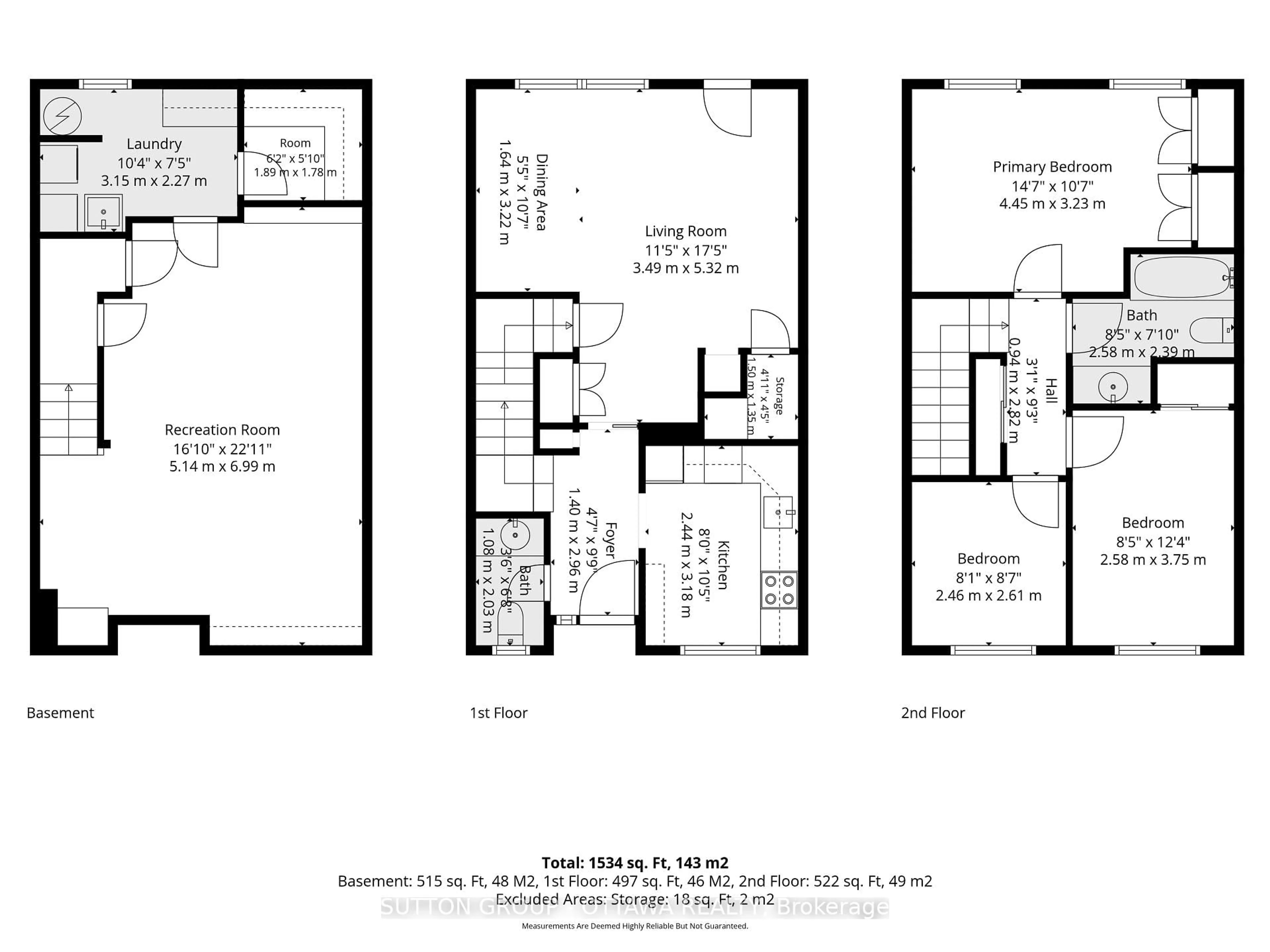 Floor plan for 55 PIXLEY, Ottawa Ontario K1G 4C3