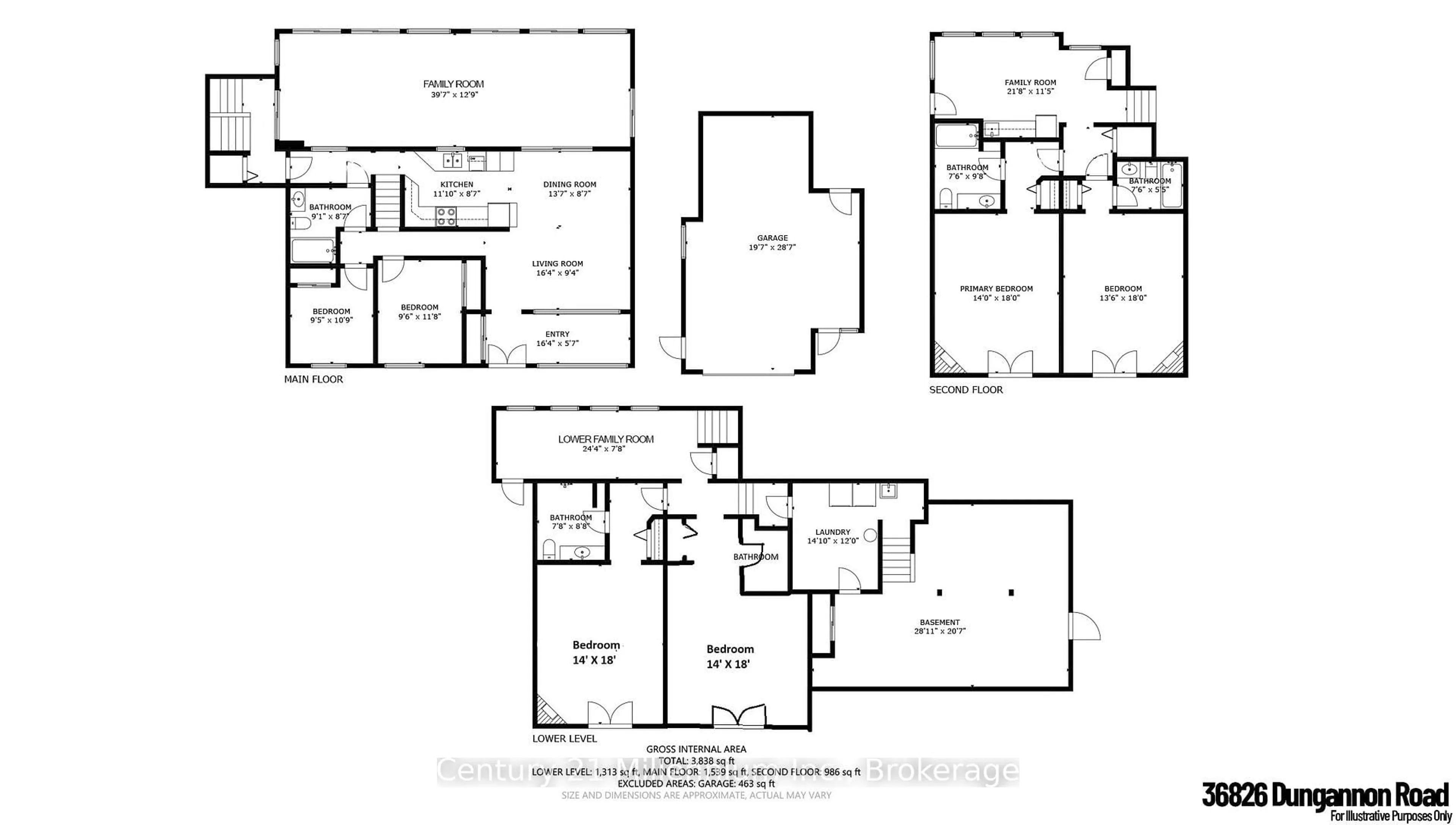 Floor plan for 36826 Dungannon Rd, Ashfield-Colborne-Wawanosh Ontario N0M 1R0