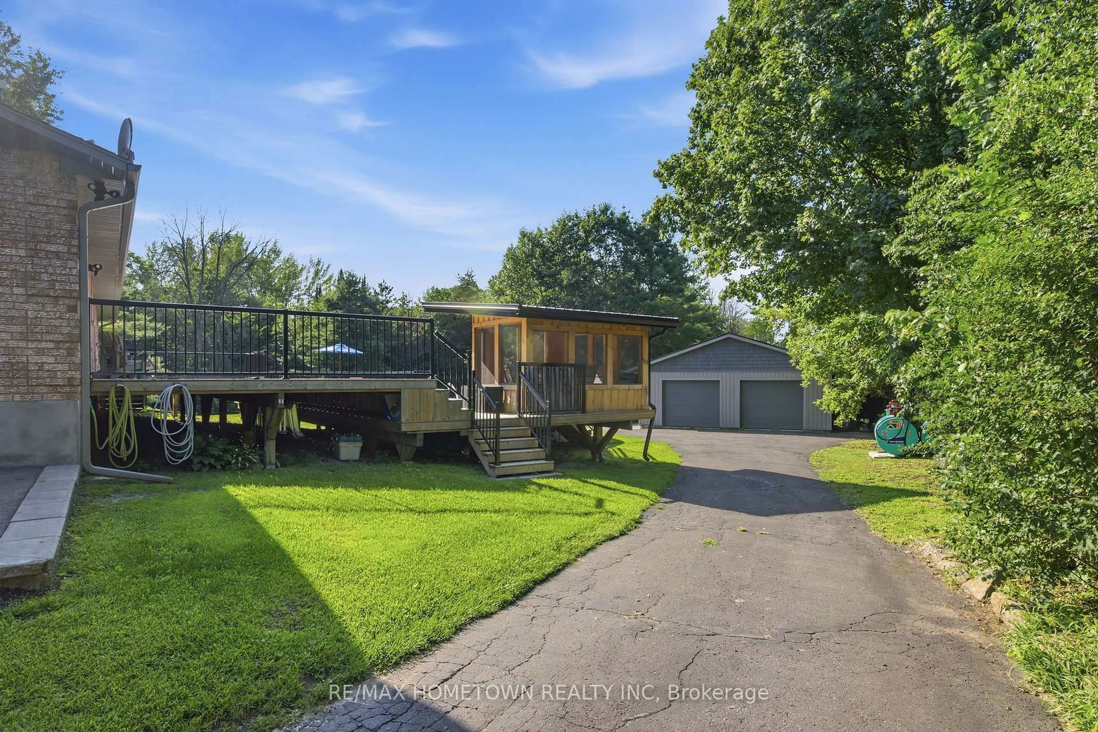 A pic from outside/outdoor area/front of a property/back of a property/a pic from drone, unknown for 440 County Road 42 Rd, Athens Ontario K0E 1B0