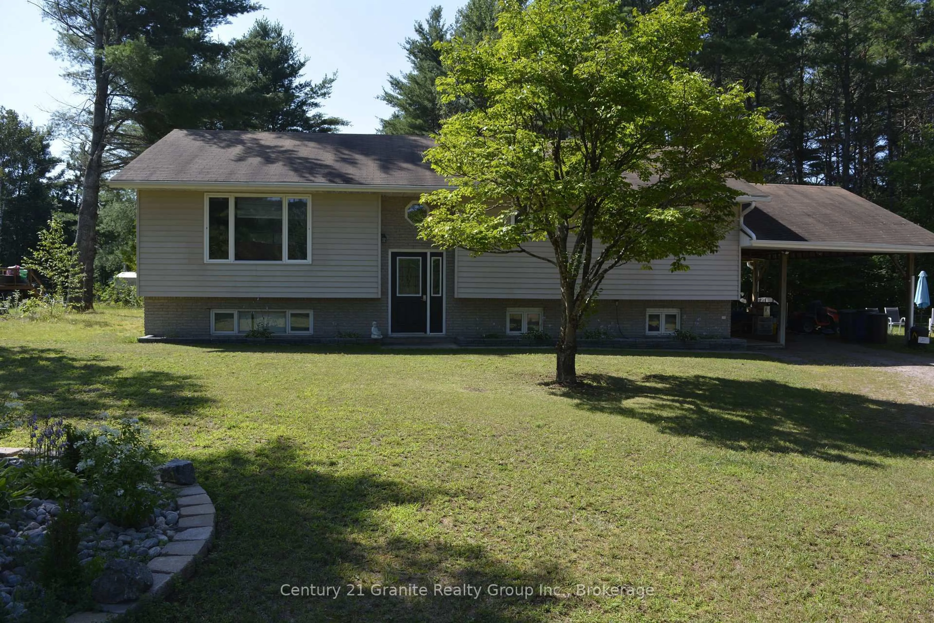Home with vinyl exterior material, street for 107 South Baptiste Lake Rd, Bancroft Ontario K0L 1C0