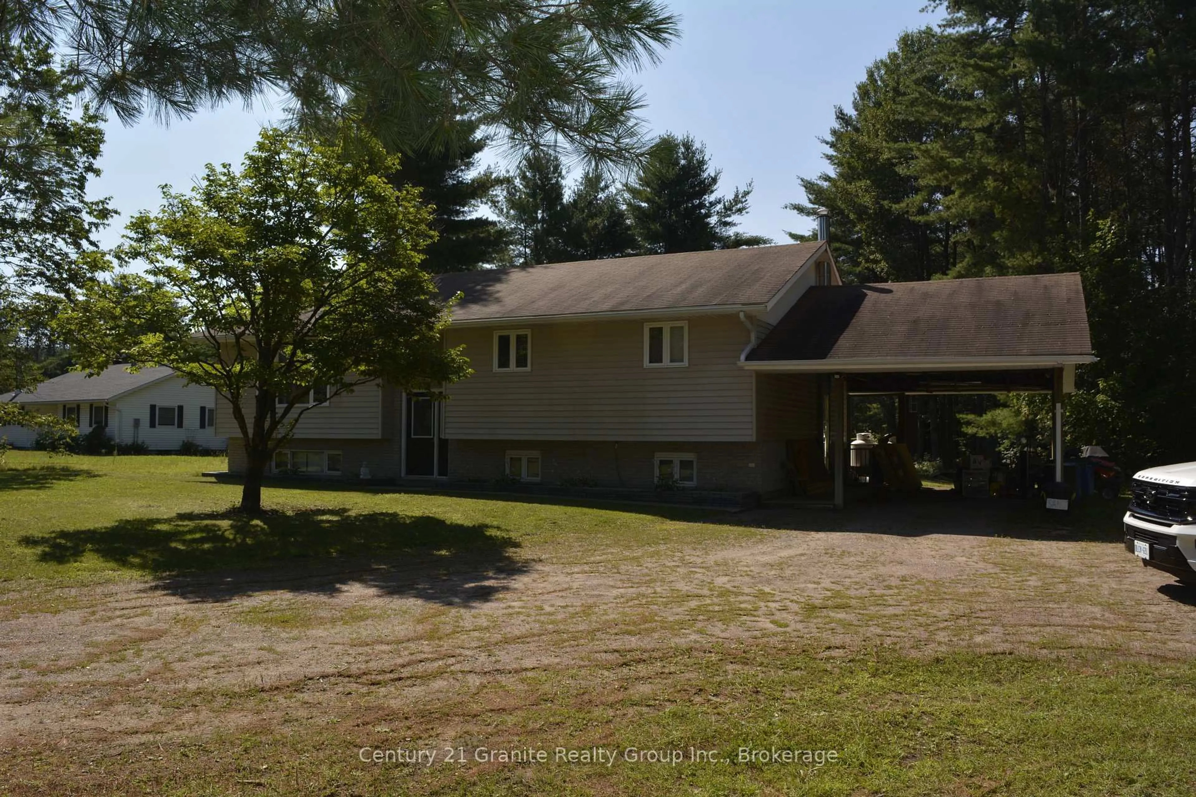 A pic from outside/outdoor area/front of a property/back of a property/a pic from drone, unknown for 107 South Baptiste Lake Rd, Bancroft Ontario K0L 1C0