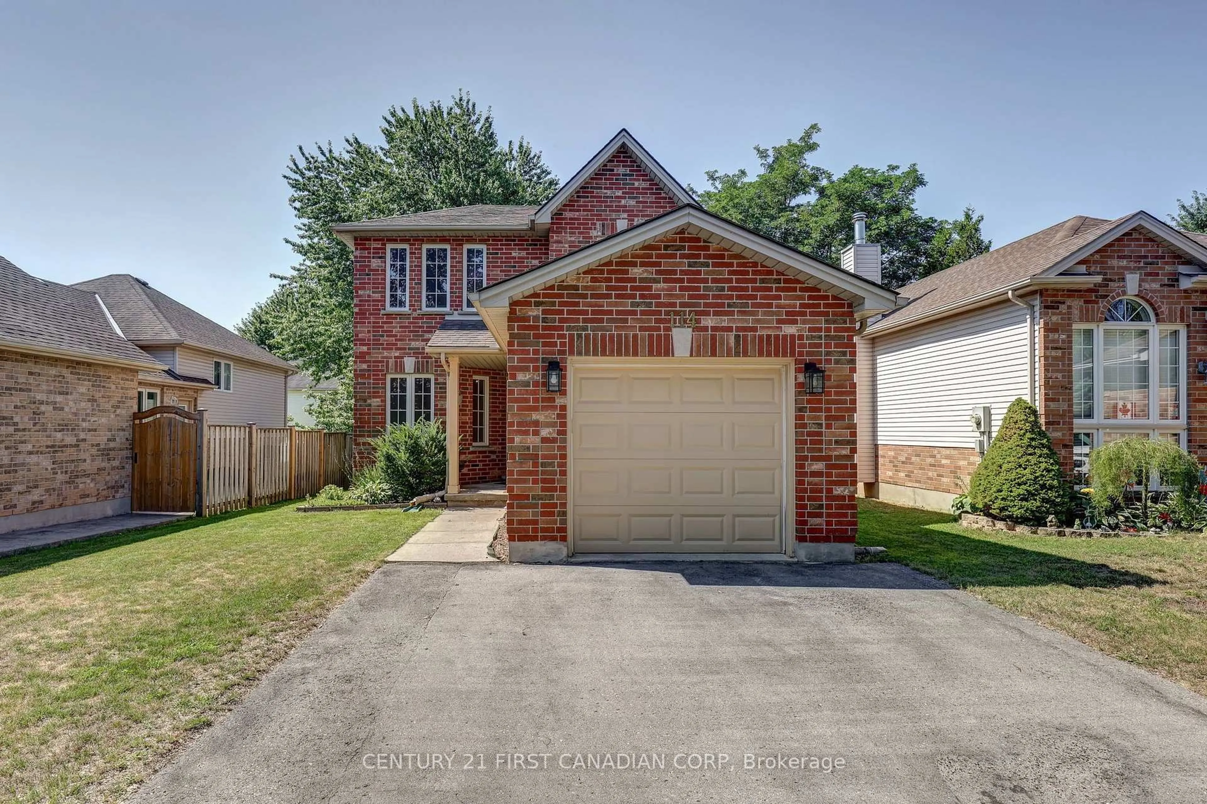 Home with brick exterior material, street for 114 Meadowridge Rd, London North Ontario N6H 5N6