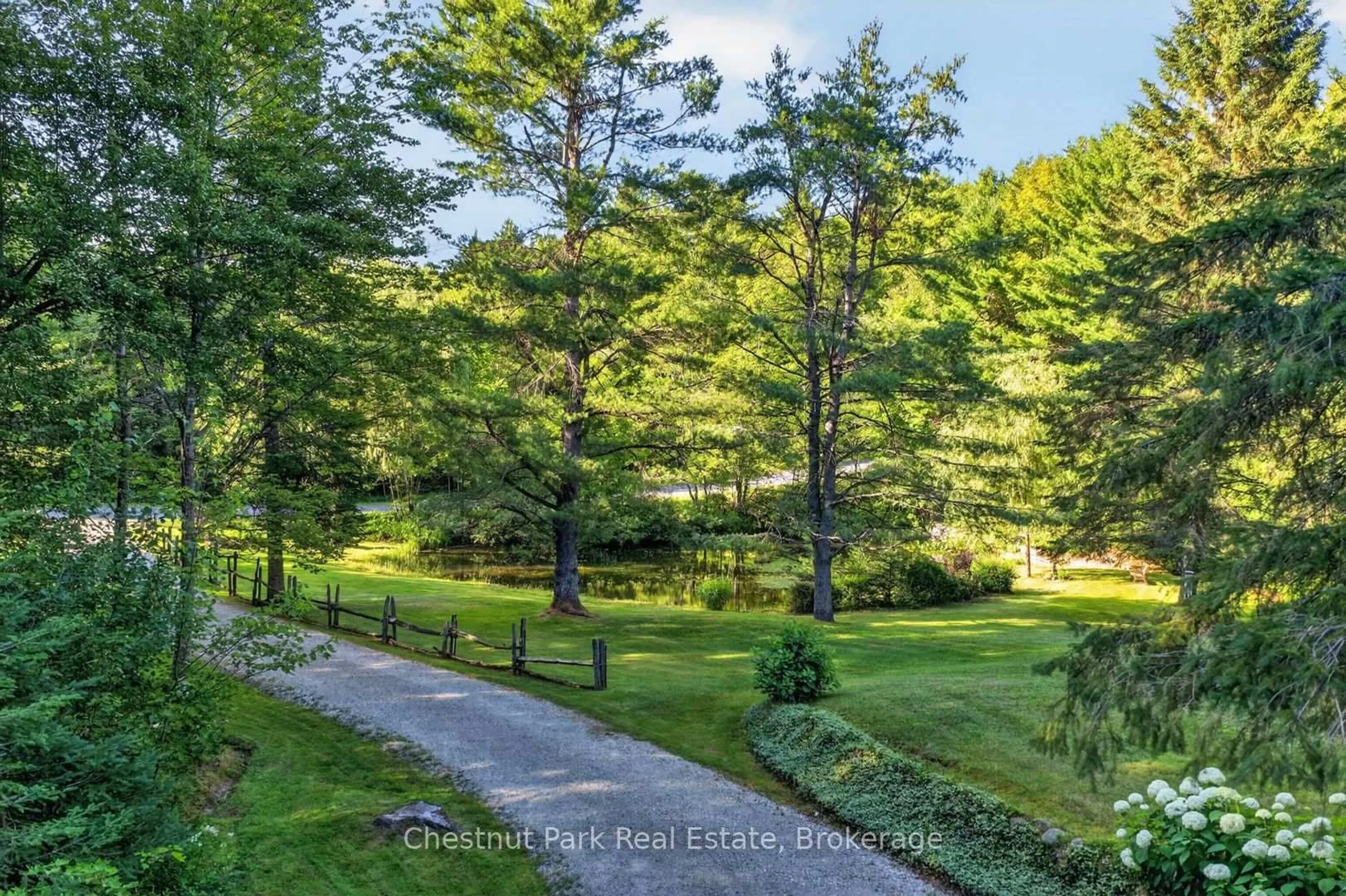 A pic from outside/outdoor area/front of a property/back of a property/a pic from drone, forest/trees view for 1212 Kirk Line, Bracebridge Ontario P1L 0A1