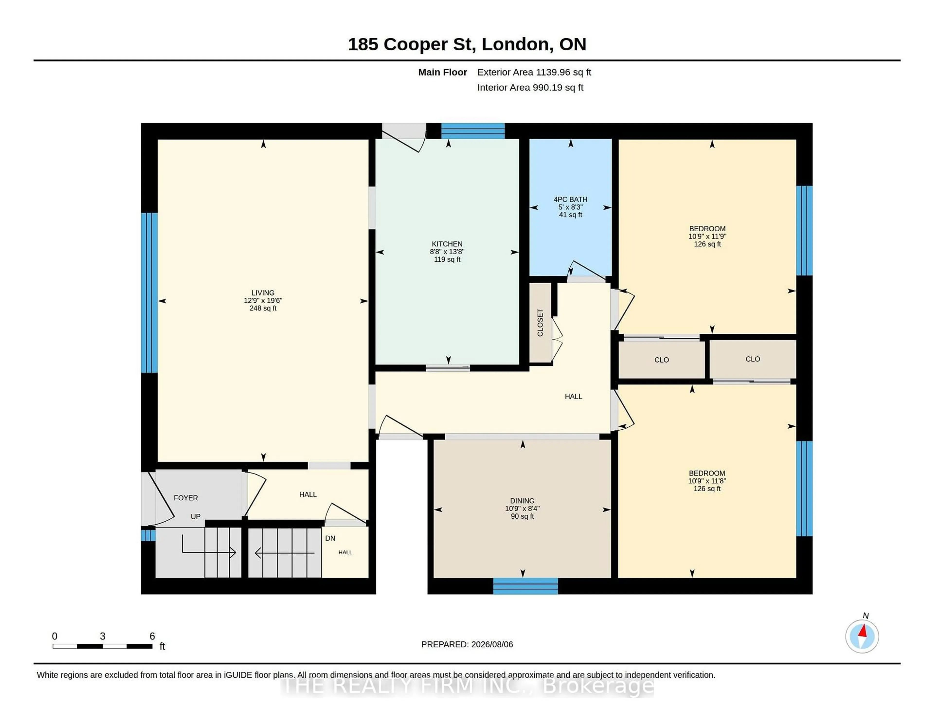 Floor plan for 185 Cooper St, London North Ontario N6H 2C5