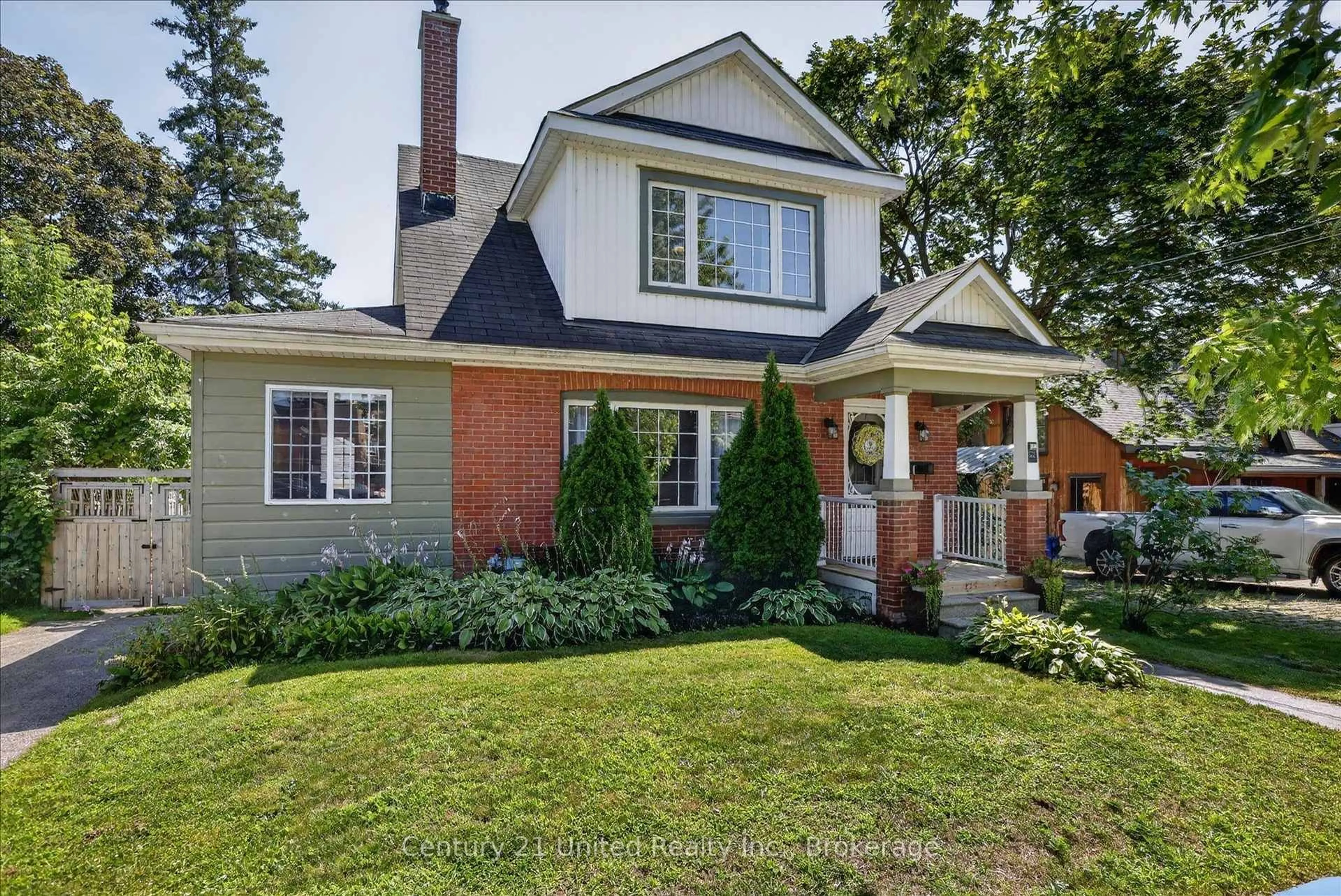 Home with brick exterior material, street for 115 Douro St, Peterborough Ontario K9H 1H5