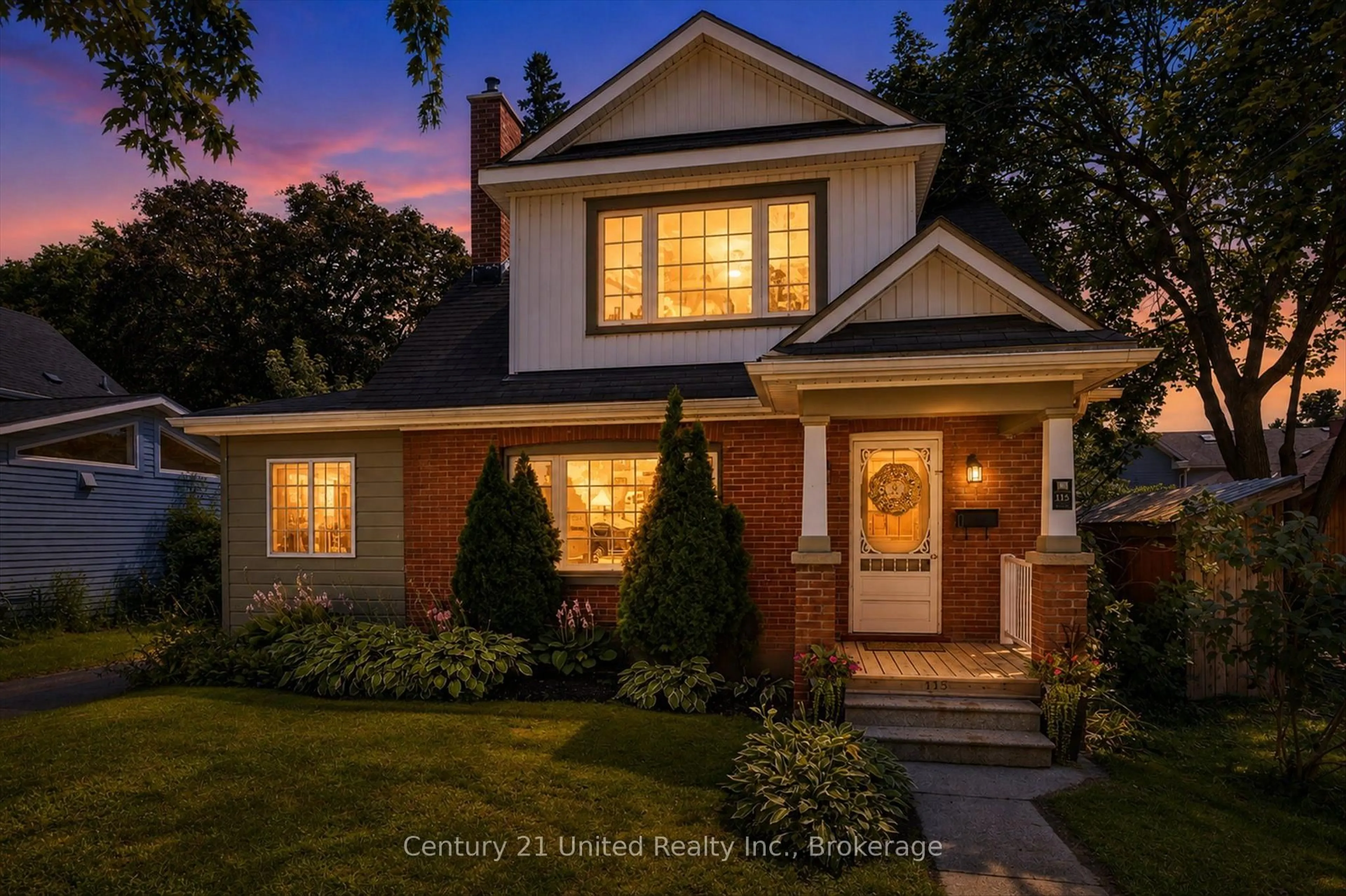 Home with brick exterior material, street for 115 Douro St, Peterborough Ontario K9H 1H5