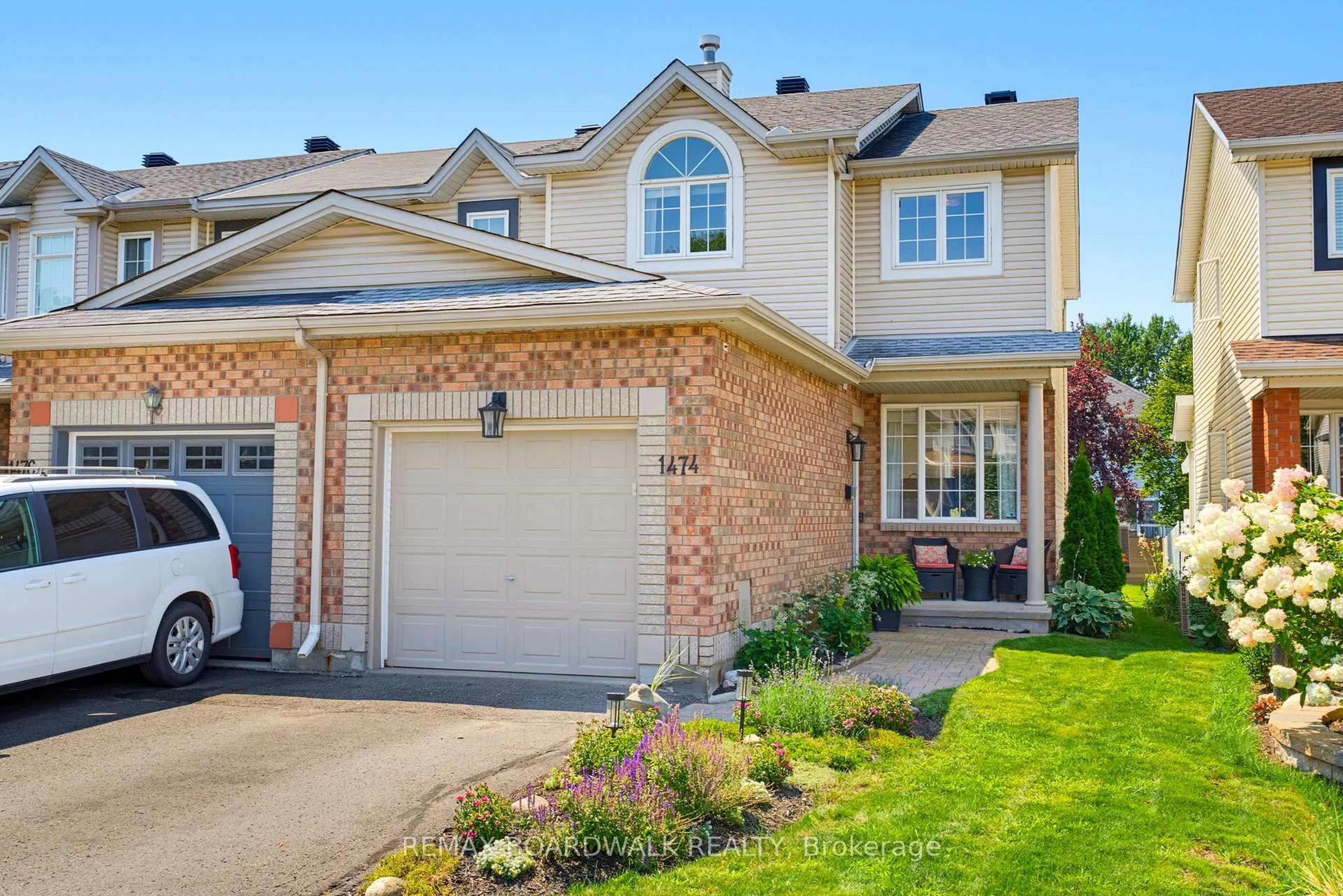 Home with brick exterior material, street for 1474 Bonneville Cres, Ottawa Ontario K1C 7N1