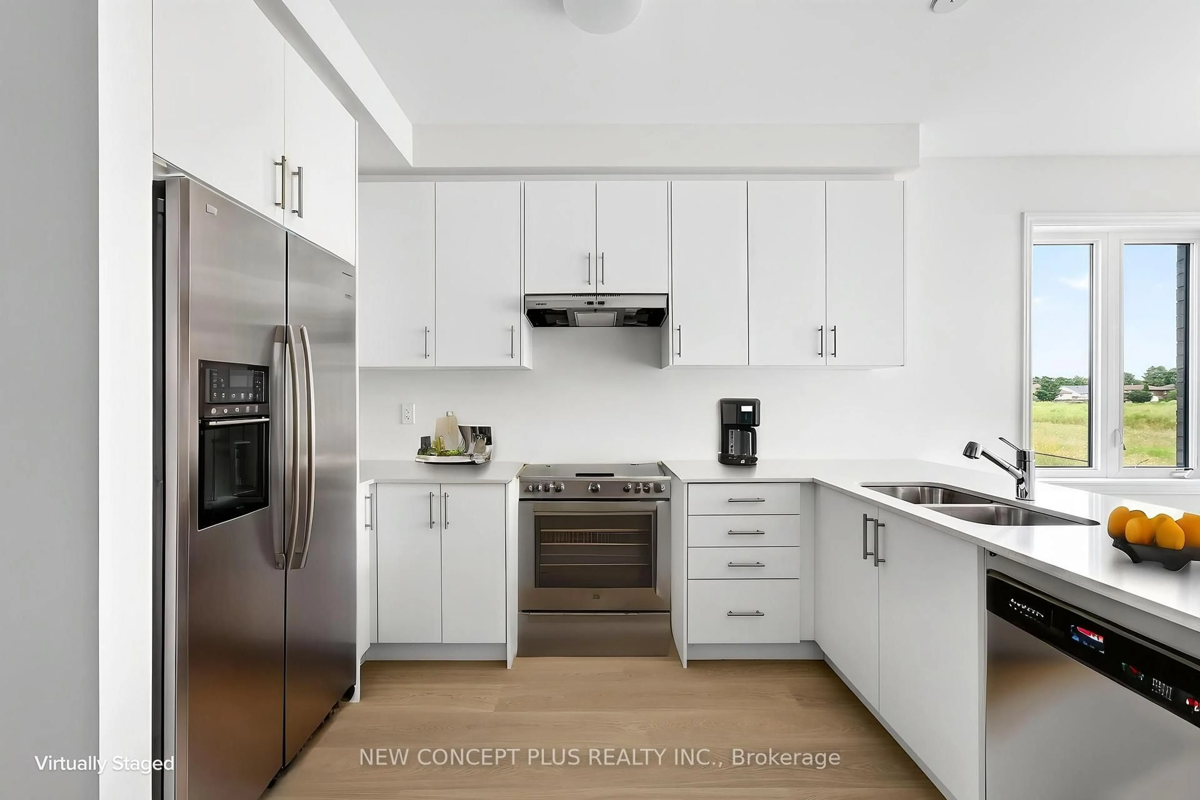 Contemporary kitchen, ceramic/tile floor for 66 Debois St, Kawartha Lakes Ontario K9V 0S5