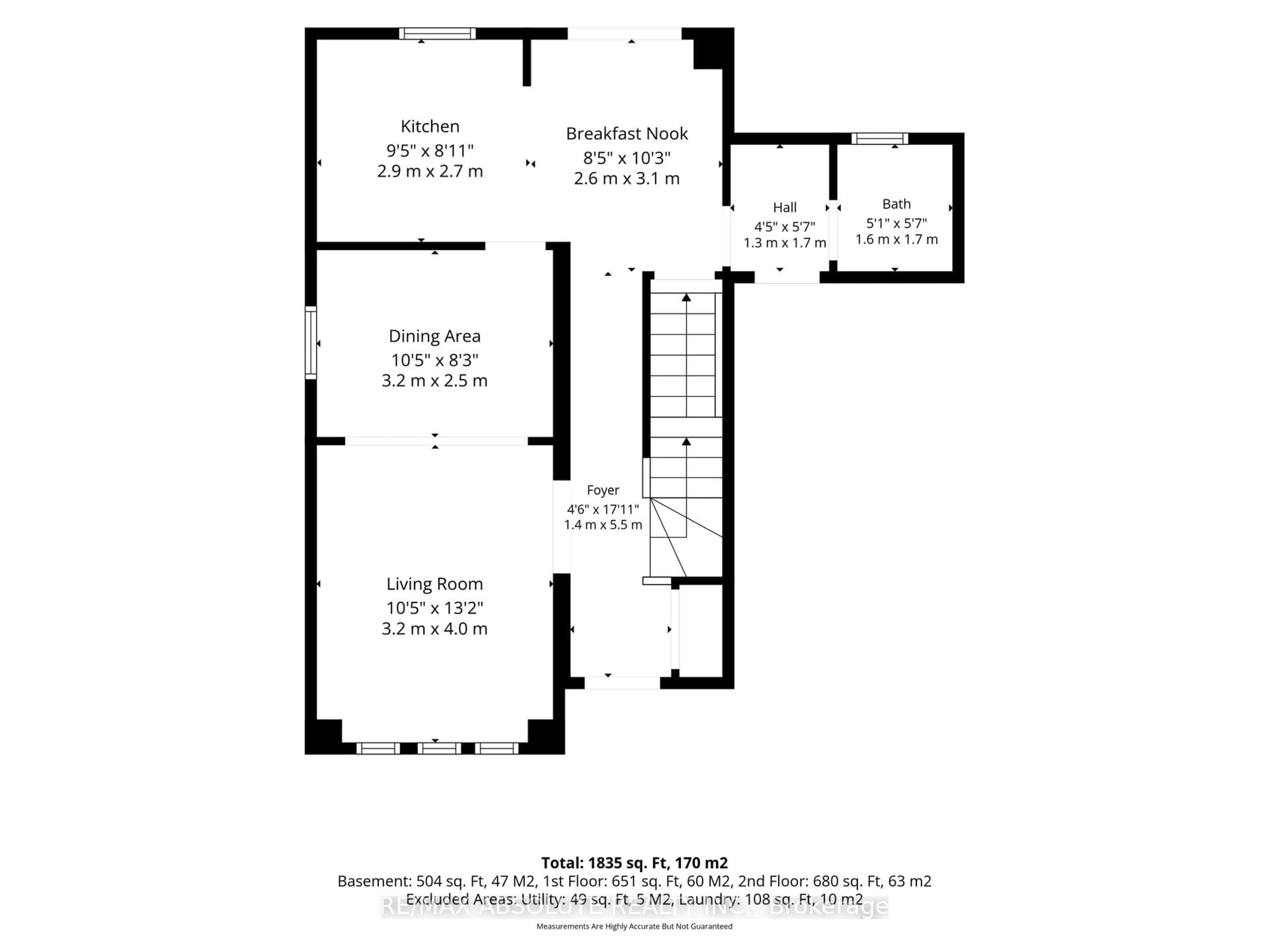 Floor plan for 32 Greer St, Ottawa Ontario K2S 1H7