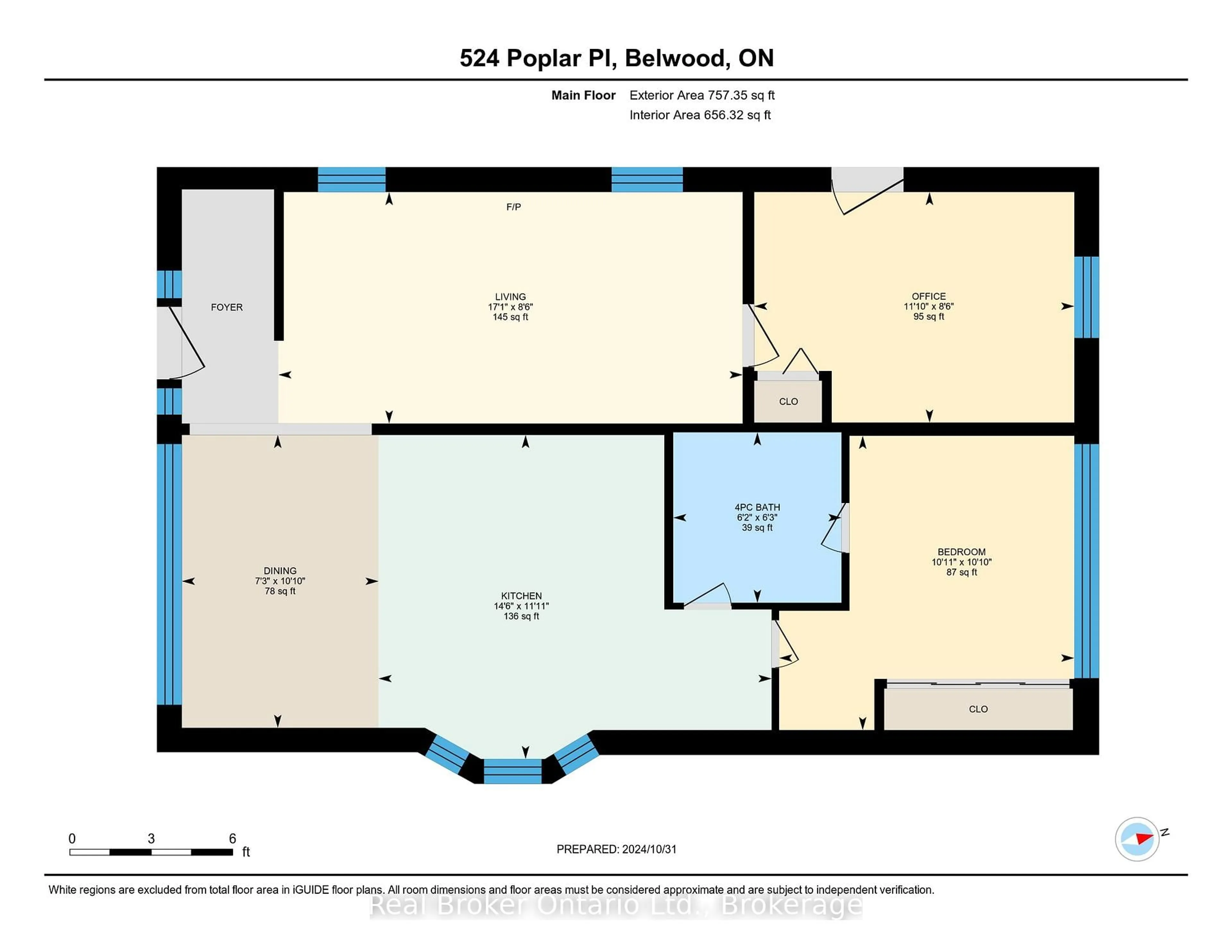 Floor plan for 524 POPLAR Pl, Centre Wellington Ontario N0B 1J0