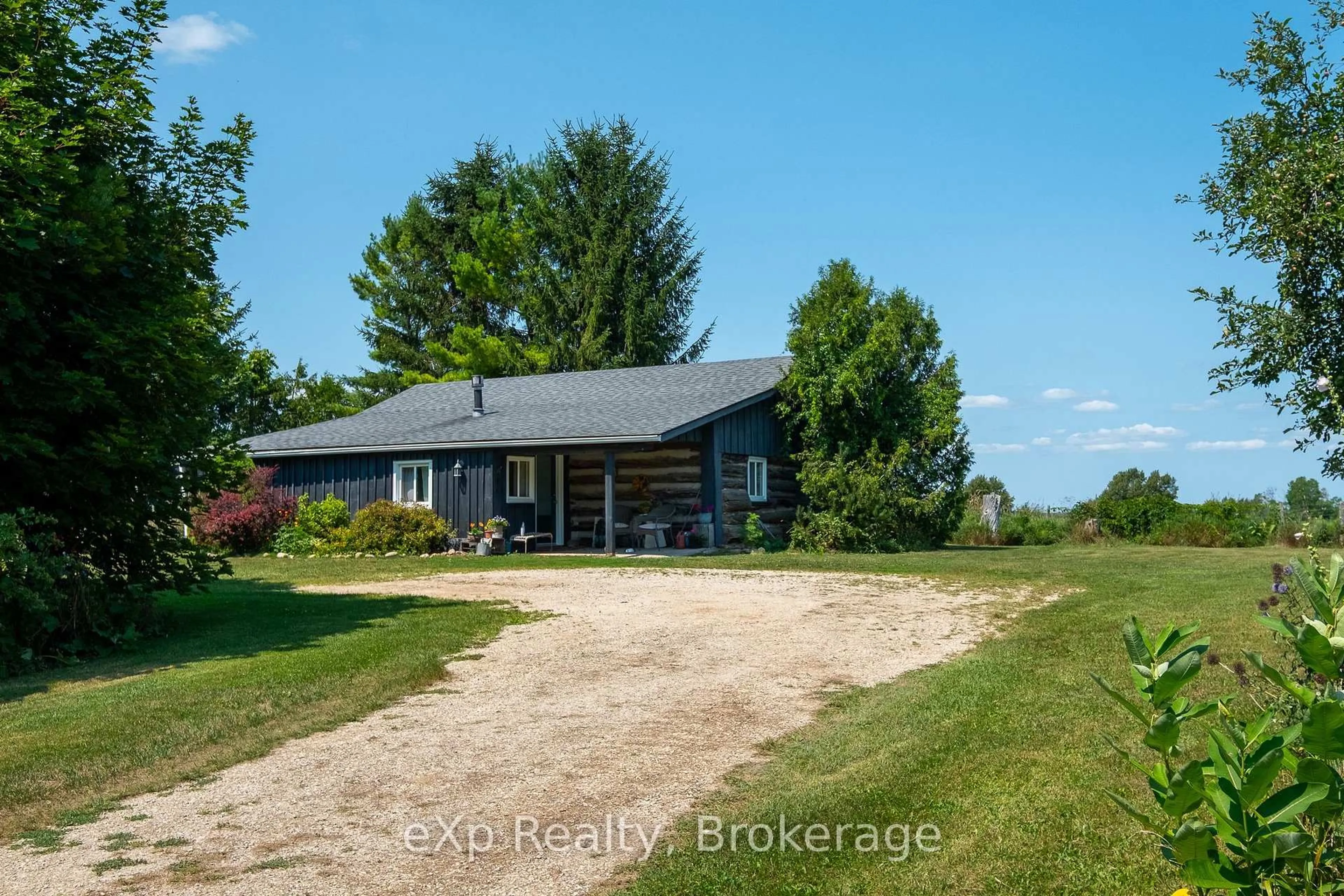 A pic from outside/outdoor area/front of a property/back of a property/a pic from drone, water/lake/river/ocean view for 742649 Sideroad 4B, Chatsworth Ontario N0H 1G0