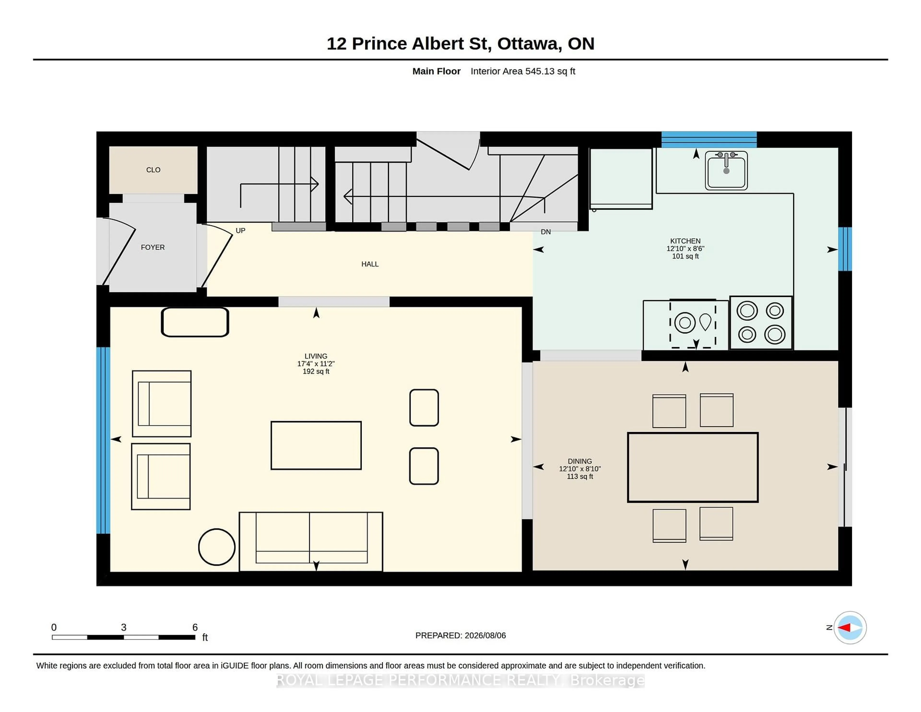 Floor plan for 12 Prince Albert St, Ottawa Ontario K1K 2A4