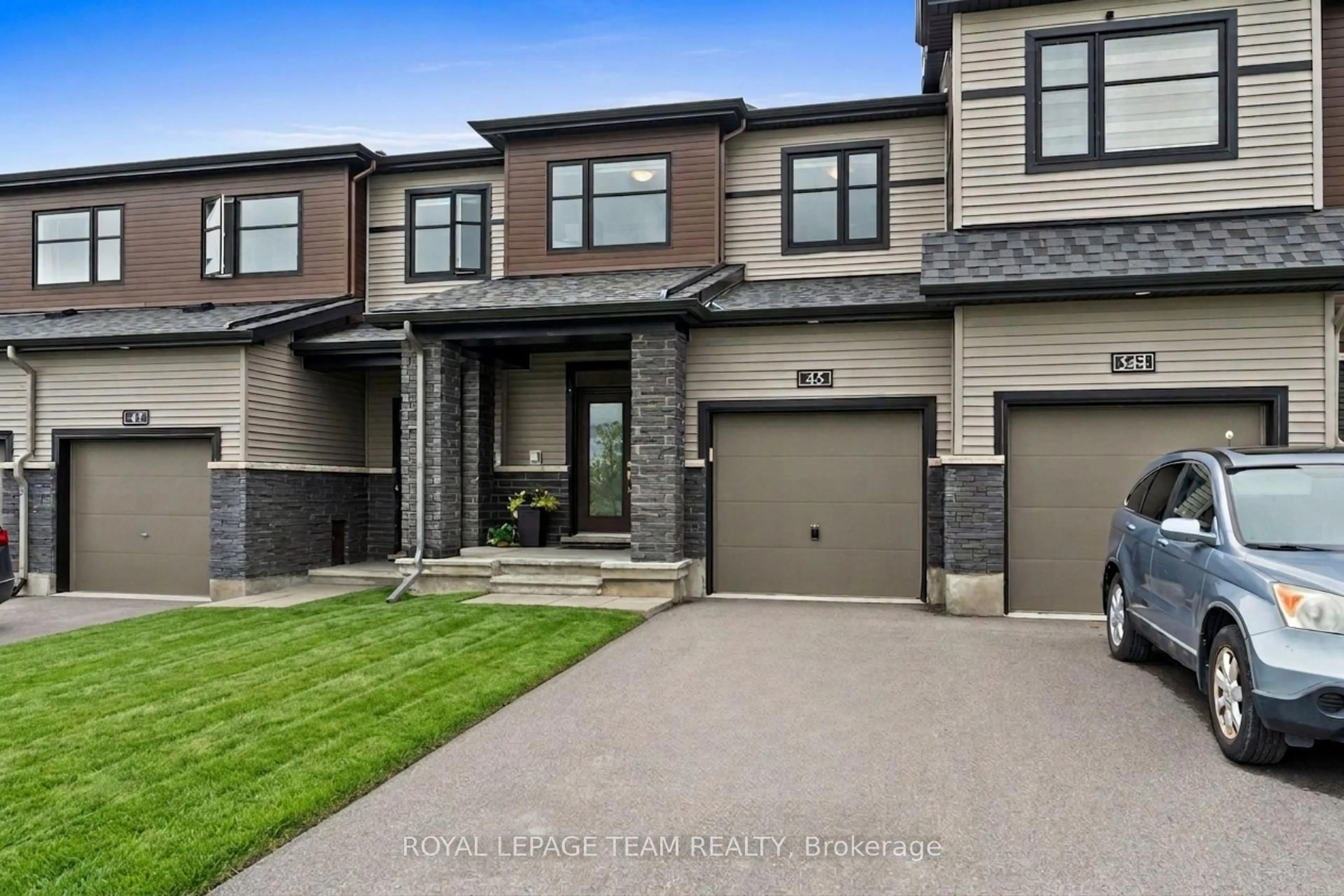 Home with brick exterior material, street for 45 Finglas Crt, Ottawa Ontario K2J 6Y6