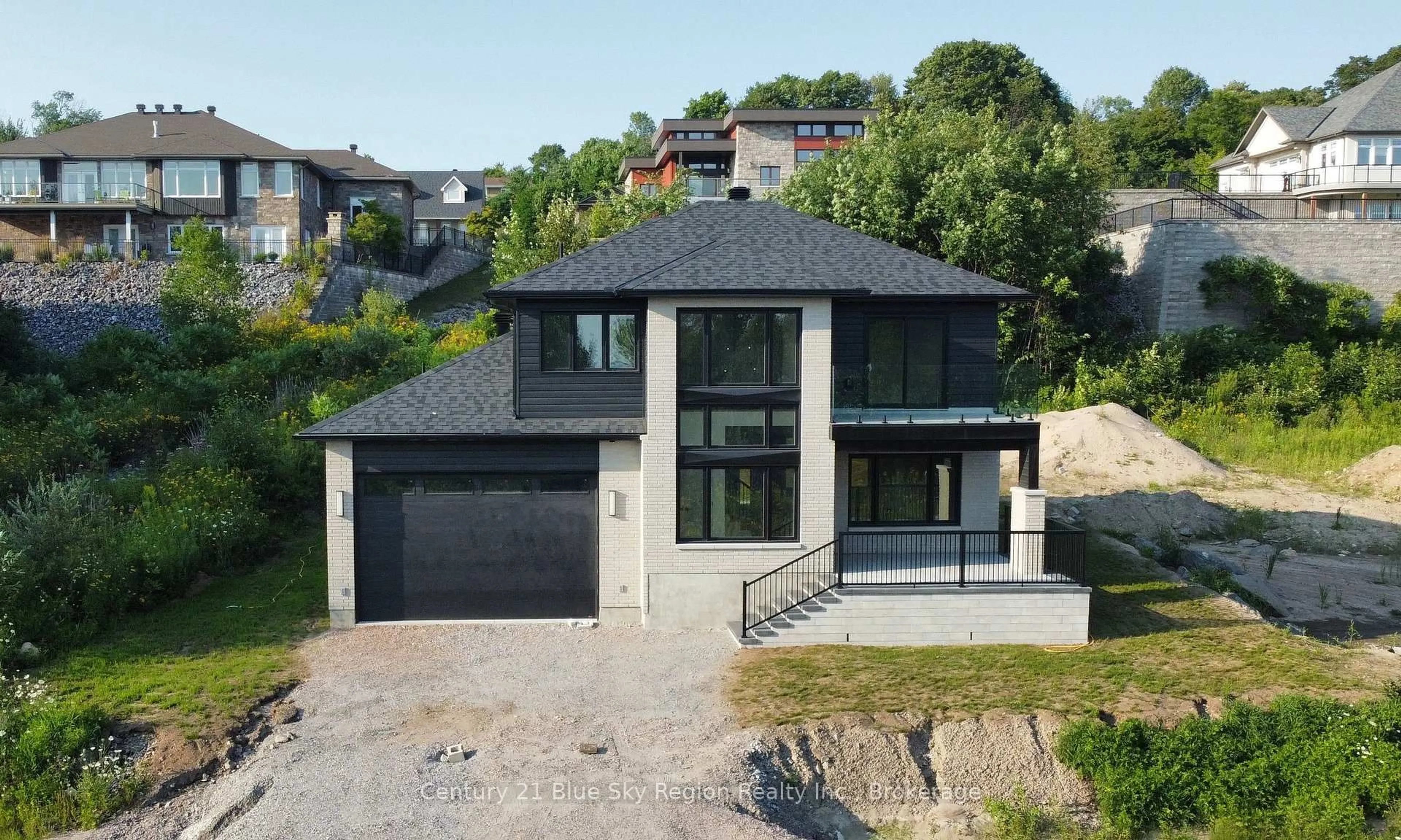 A pic from outside/outdoor area/front of a property/back of a property/a pic from drone, street for 79 Kenreta Dr, North Bay Ontario P1C 0A5