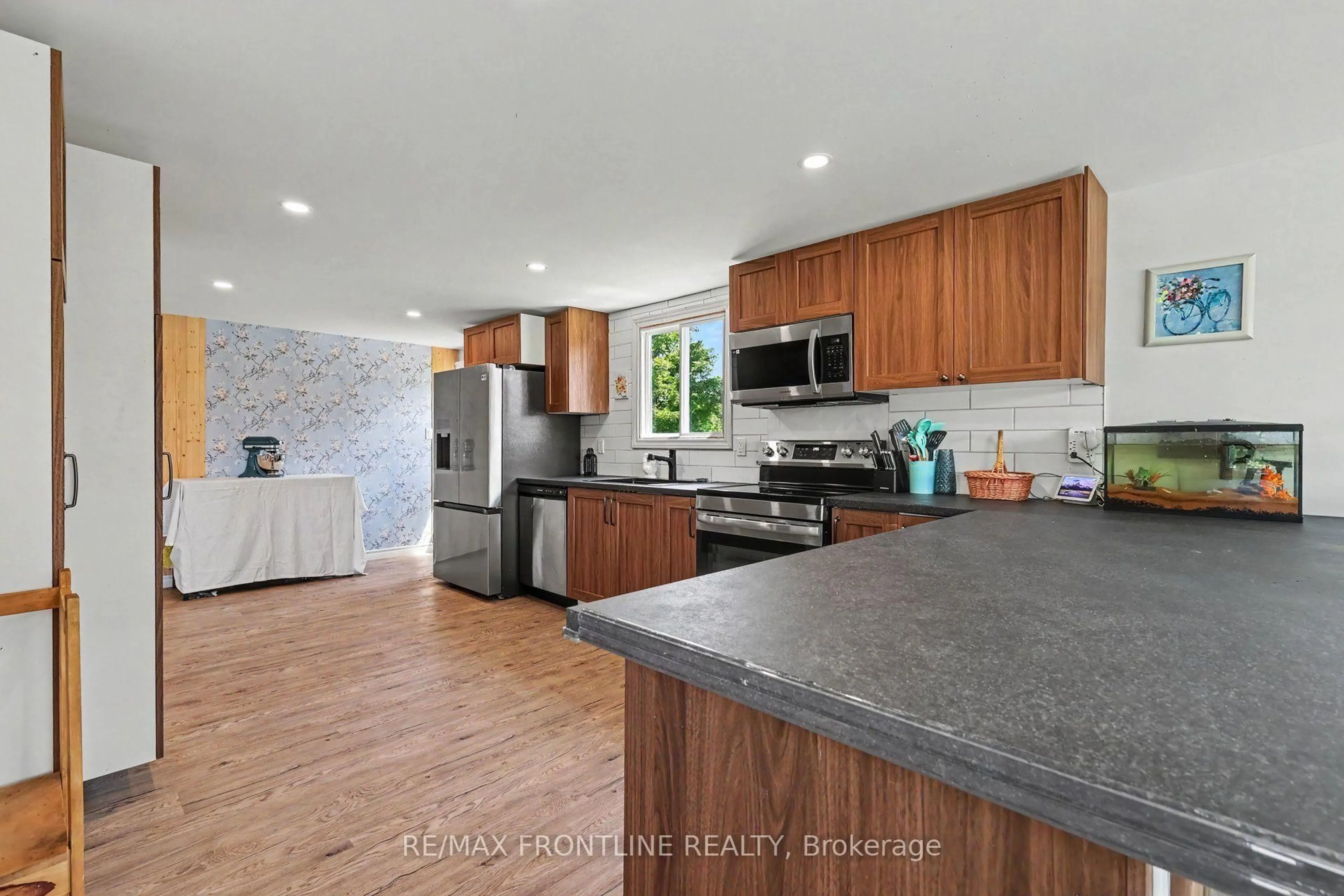 Open concept kitchen, ceramic/tile floor for 1758 Hwy 511, Balderson Ontario K0G 1A0