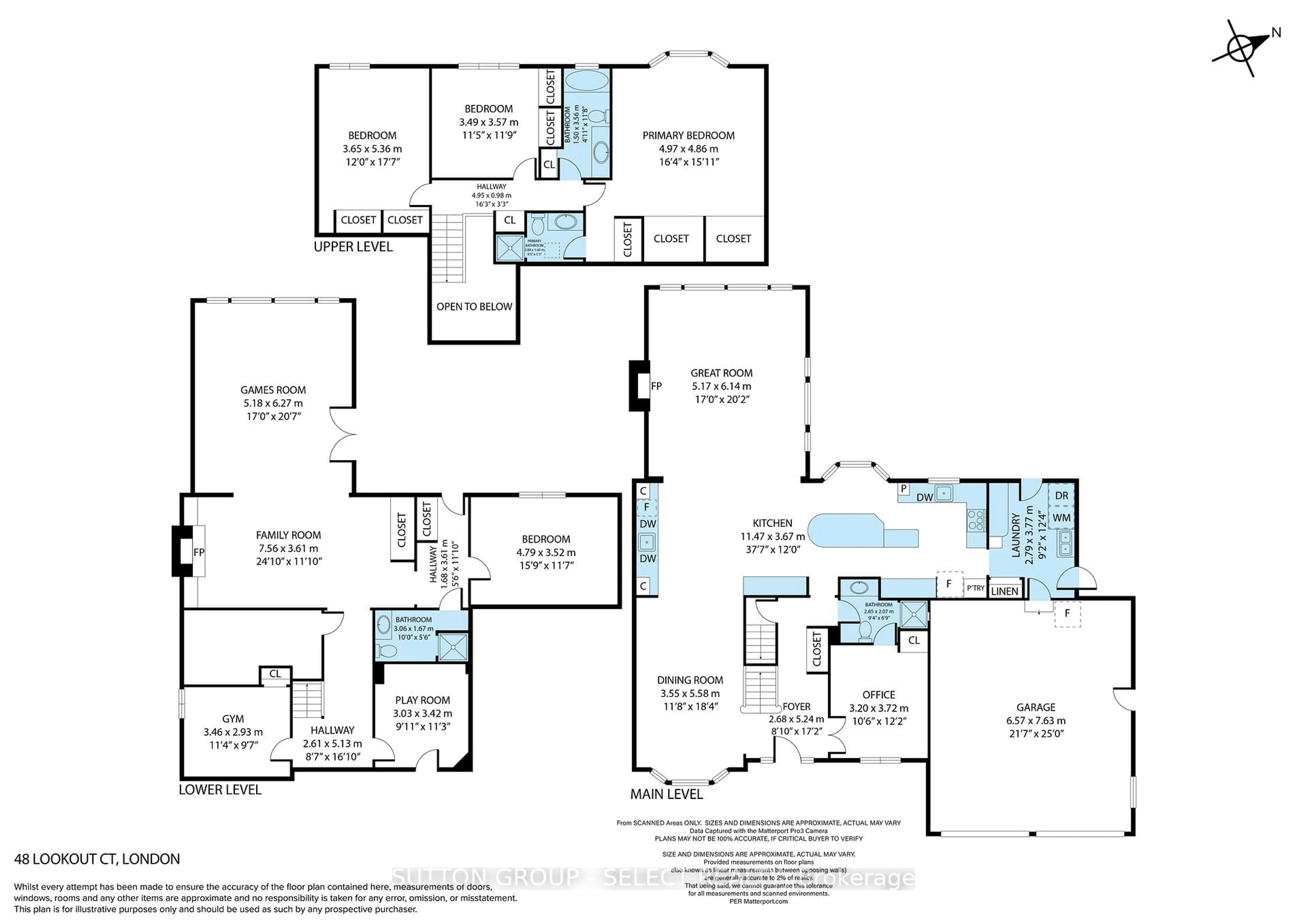 Floor plan for 48 Lookout Crt, London South Ontario N6K 3L5