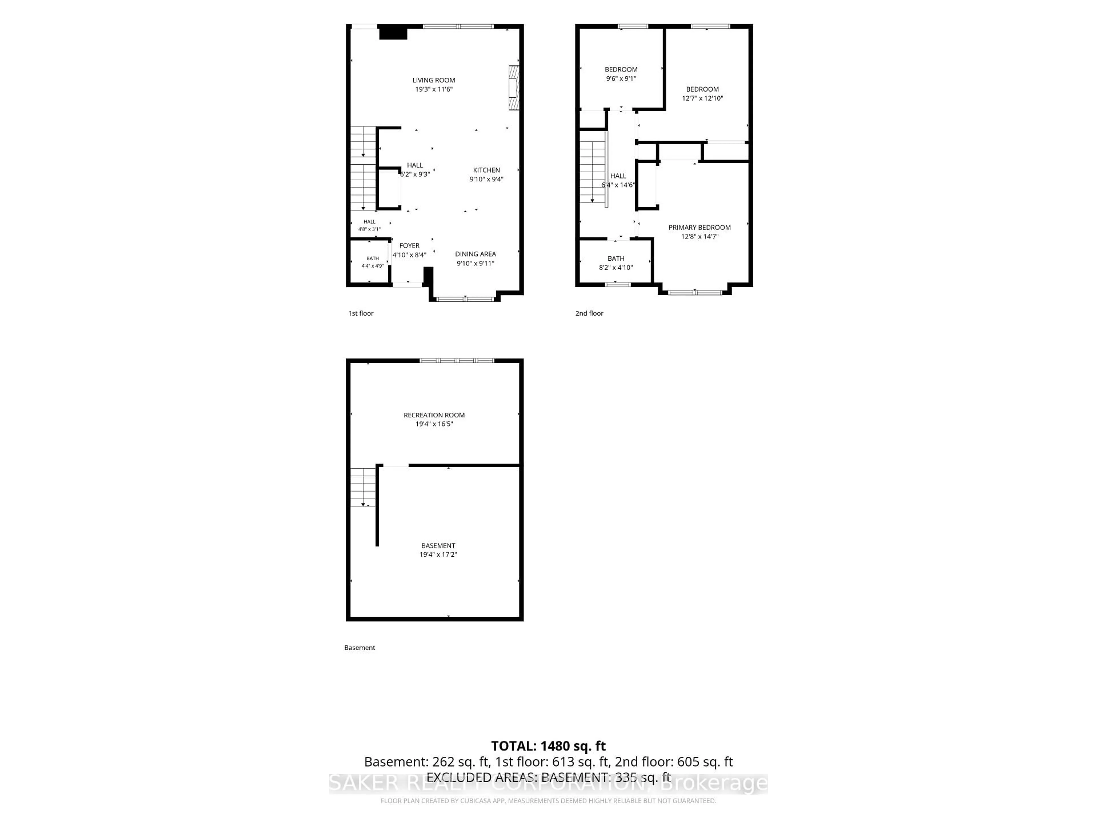 Floor plan for 355 Sandringham Cres #33, London South Ontario N6C 5K3