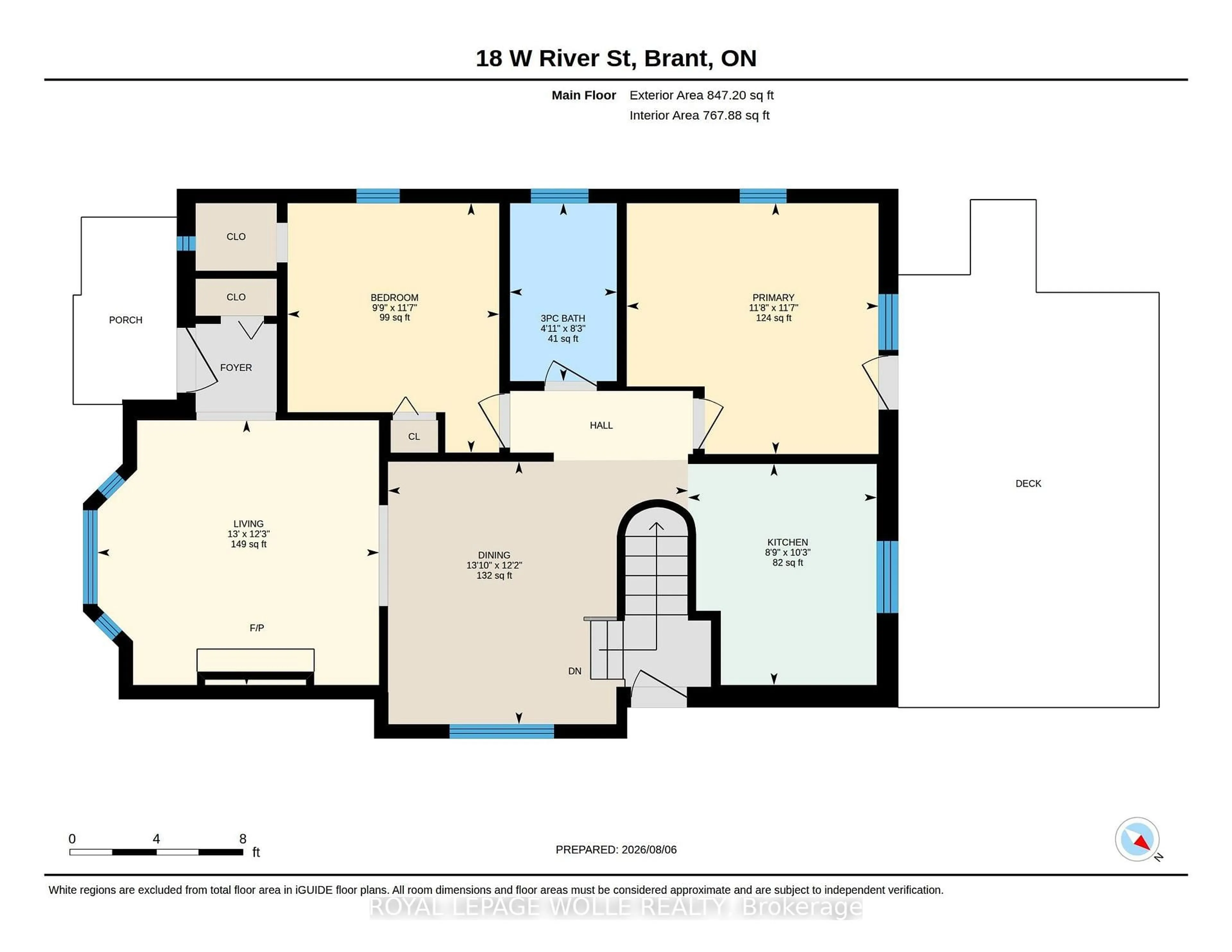Floor plan for 18 West River St, Brant Ontario N3L 2T8