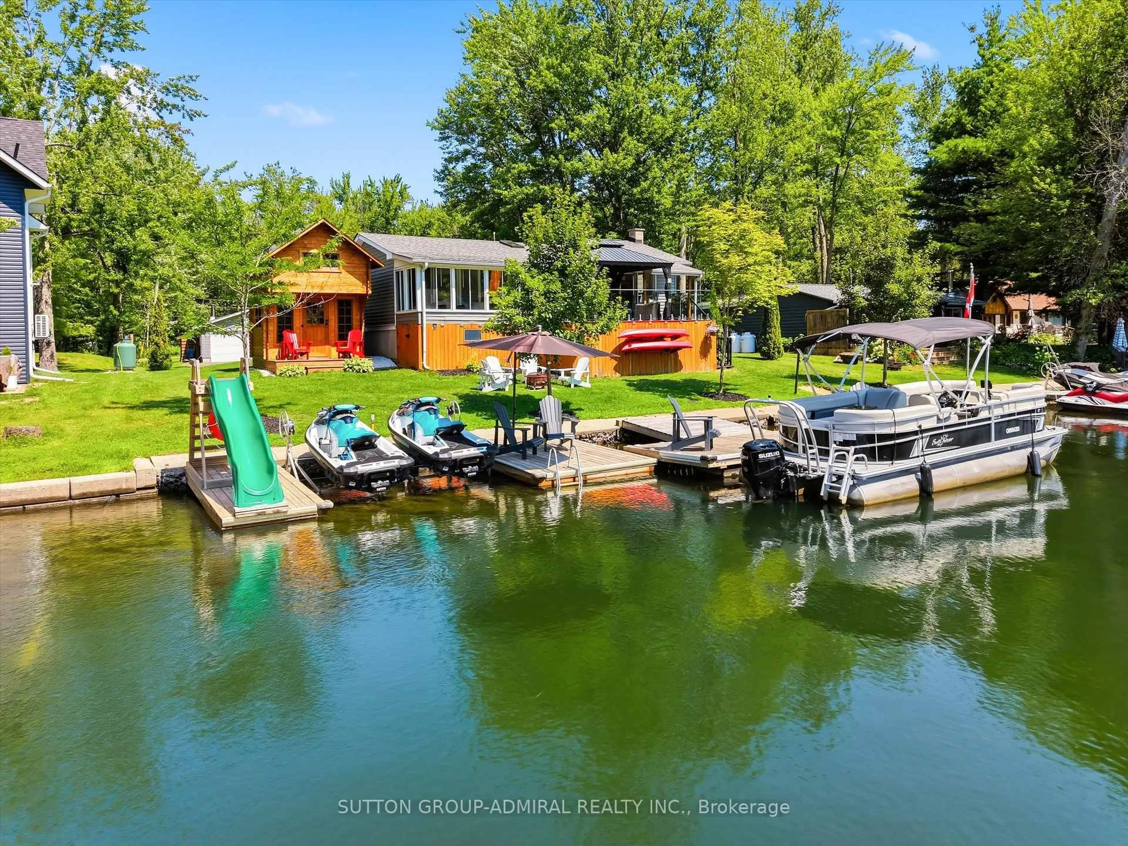 A pic from outside/outdoor area/front of a property/back of a property/a pic from drone, water/lake/river/ocean view for 1004 Bagley Rd, Gravenhurst Ontario P0E 1N0