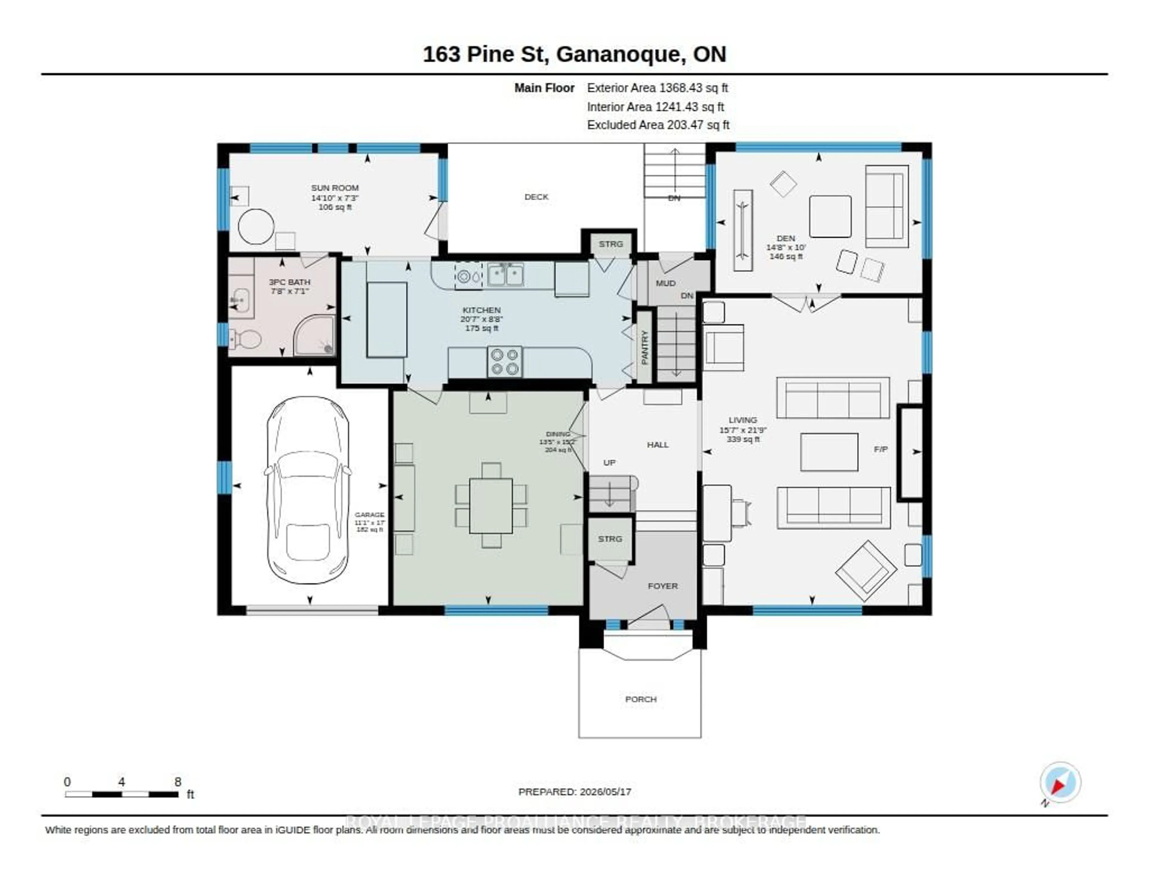 Floor plan for 163 Pine St, Gananoque Ontario K7G 1C6