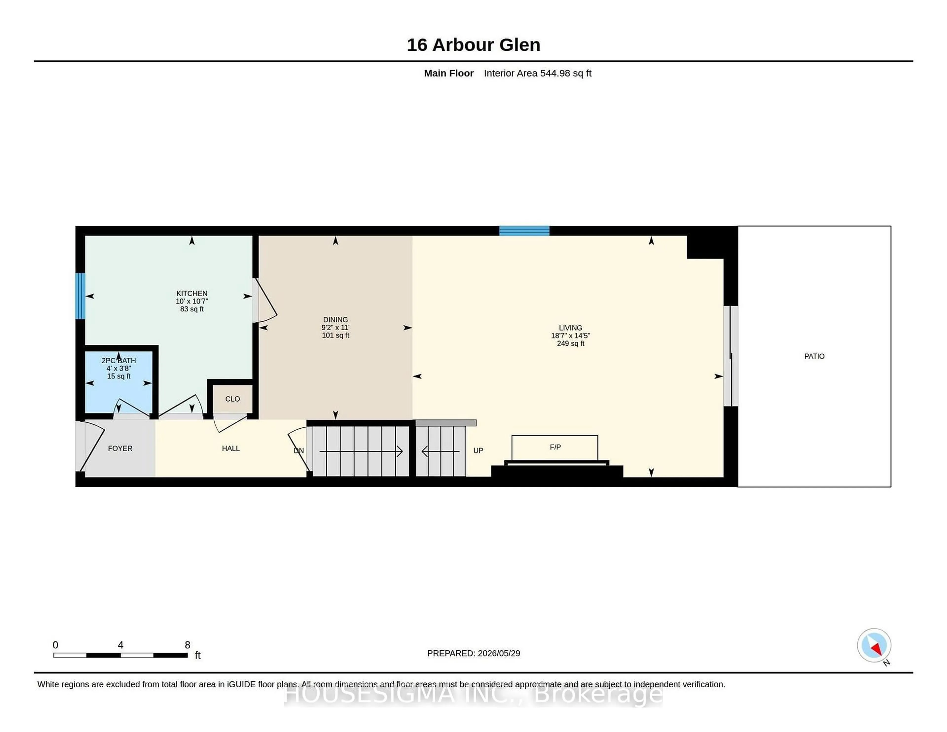 Floor plan for 16 Arbour Glen Cres, London East Ontario N5Y 1Z9