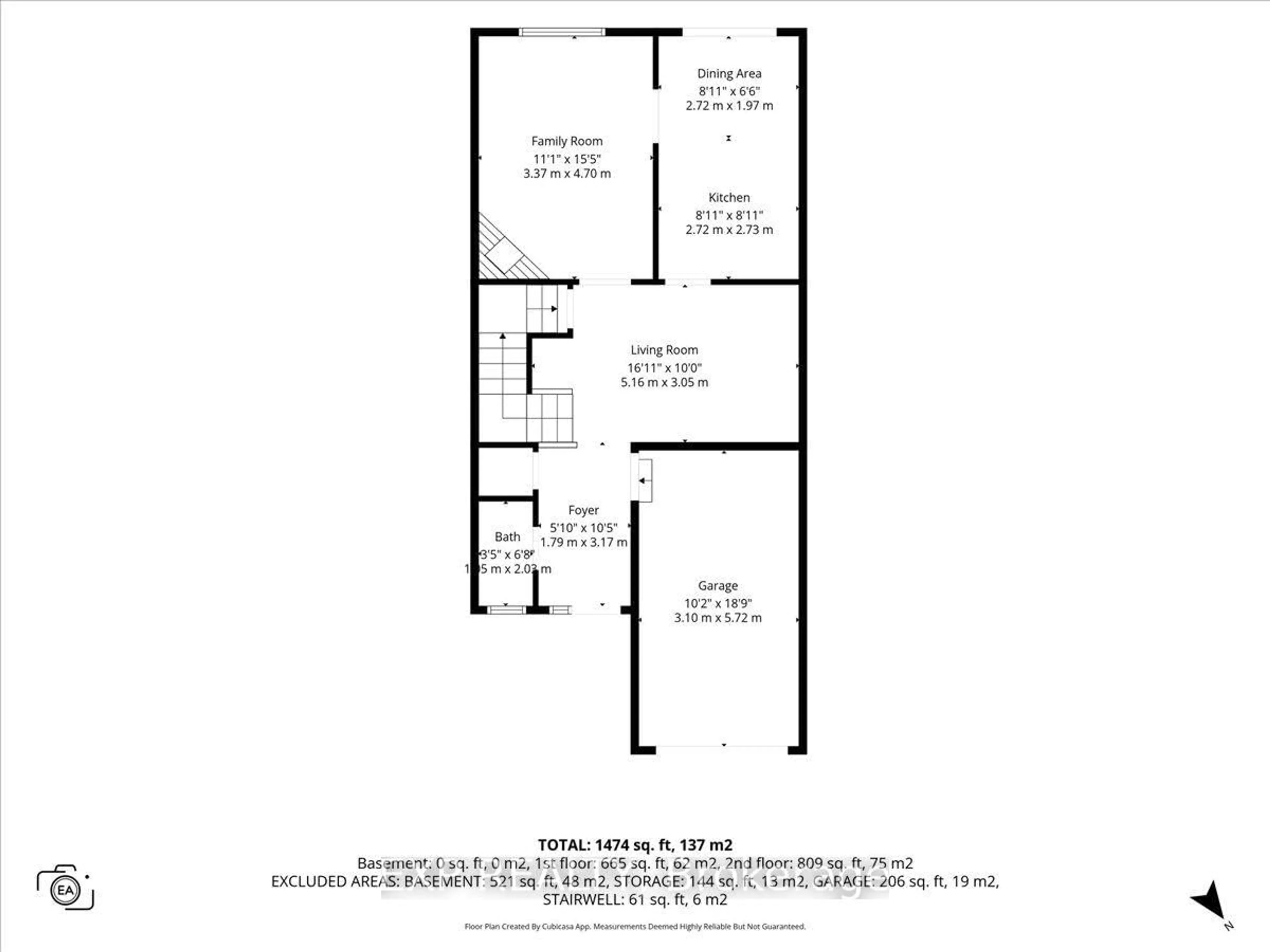 Floor plan for 77 Waterton Cres, Kanata Ontario K2M 1Z2