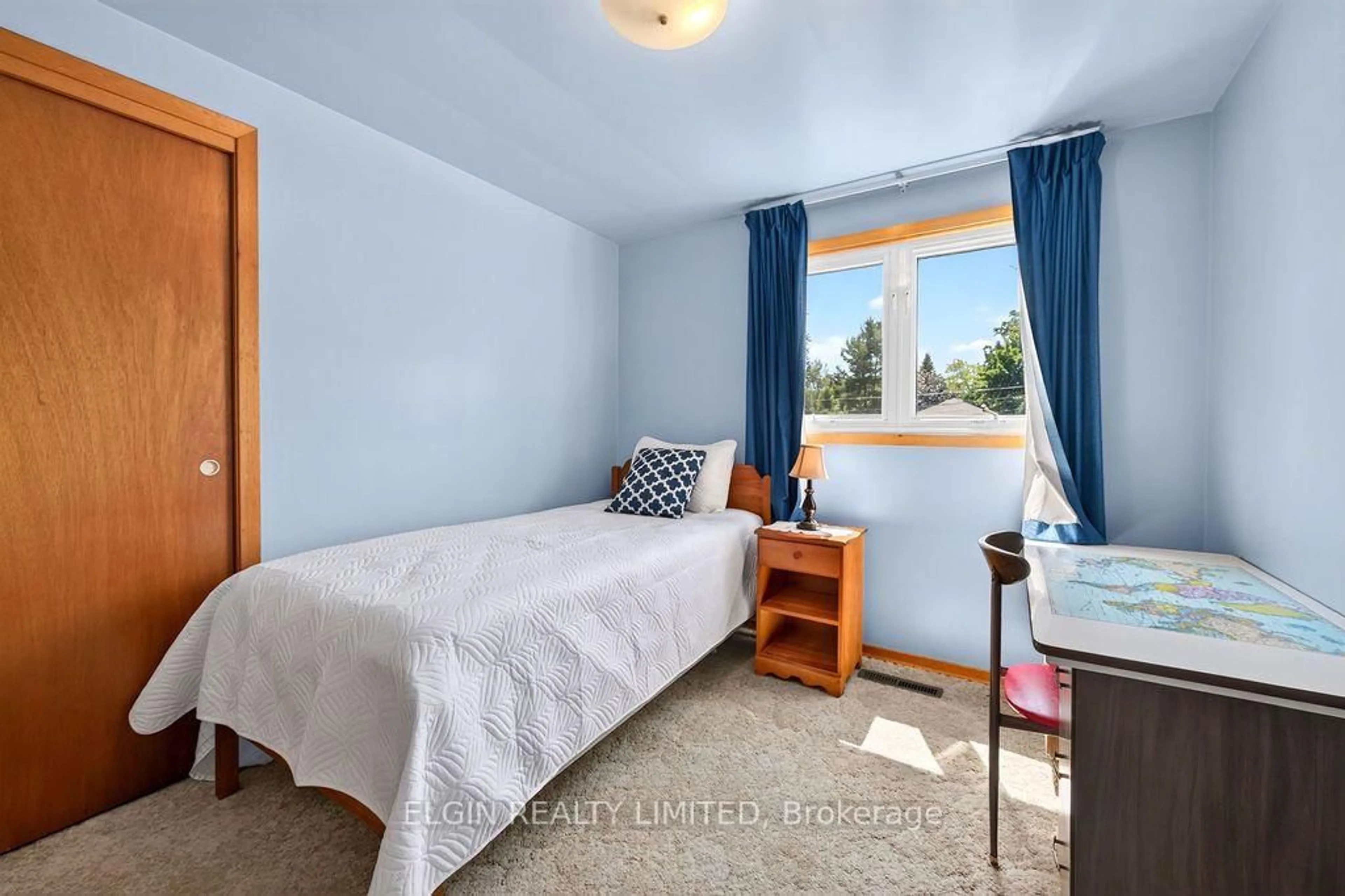 Bedroom with bed, unknown for 236 1/2 Erie St, St. Thomas Ontario N5R 2N9