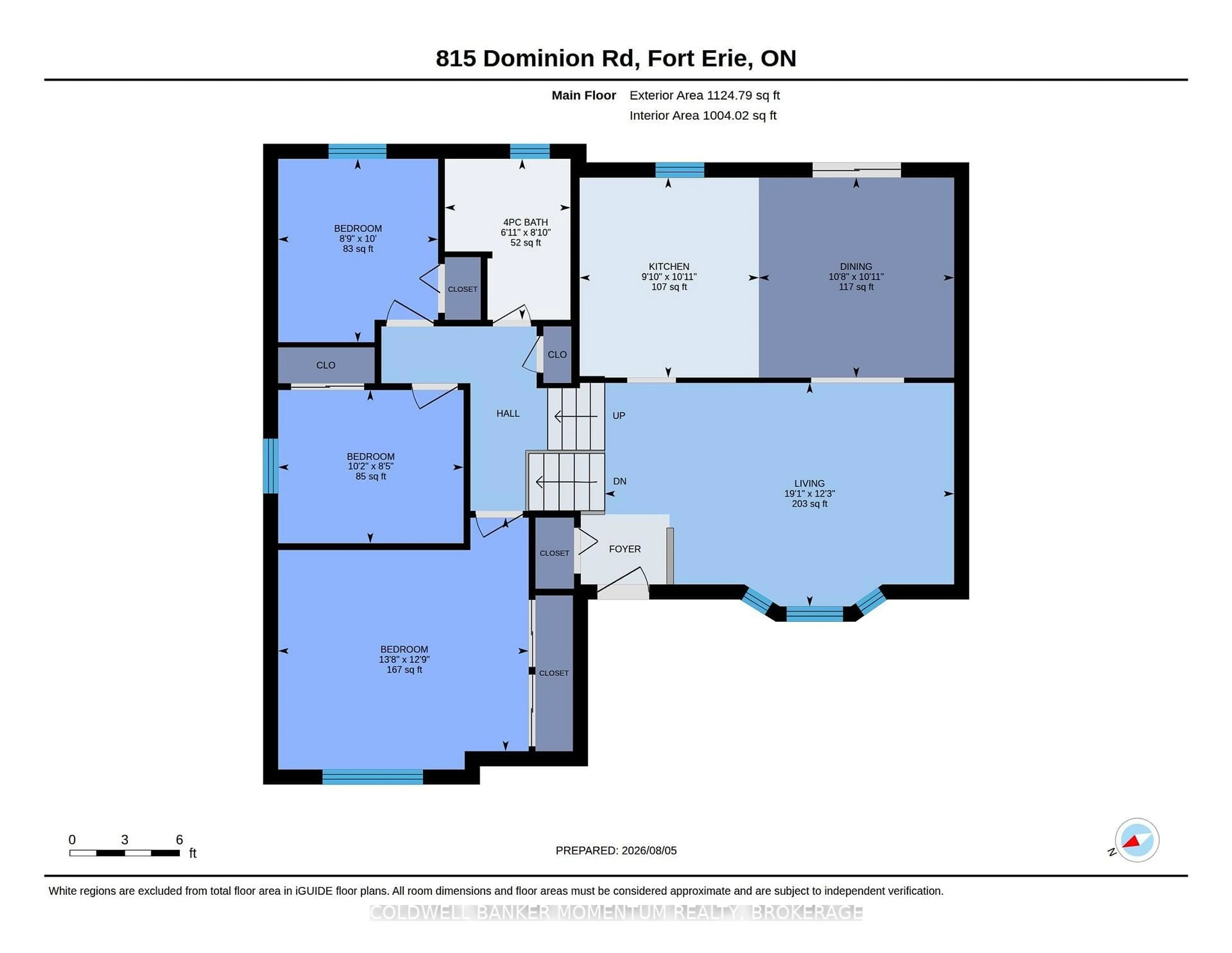 Floor plan for 815 Dominion Rd, Fort Erie Ontario L2A 6H5