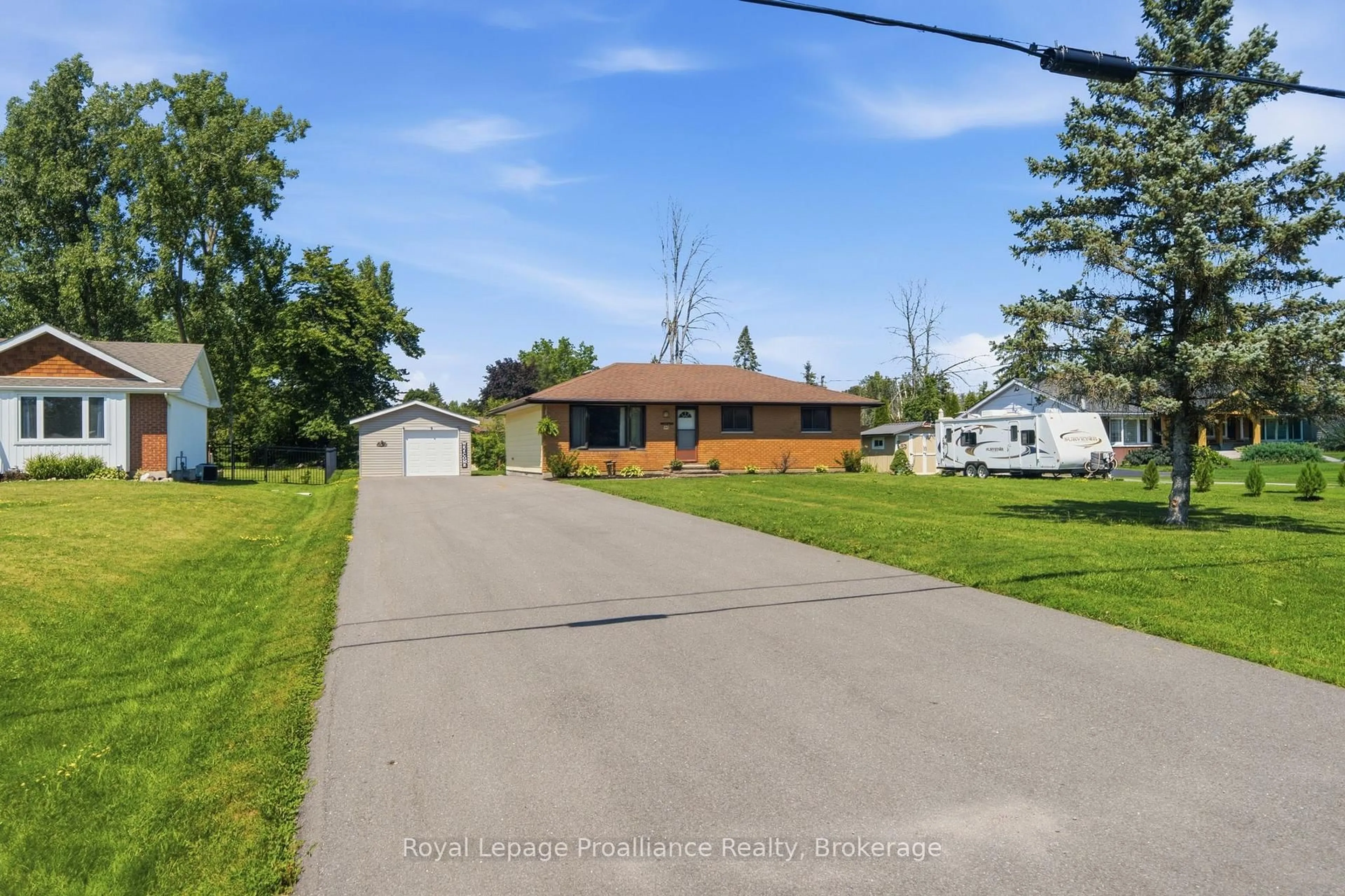 A pic from outside/outdoor area/front of a property/back of a property/a pic from drone, street for 499 Meyers Creek Rd, Quinte West Ontario K8V 0P4