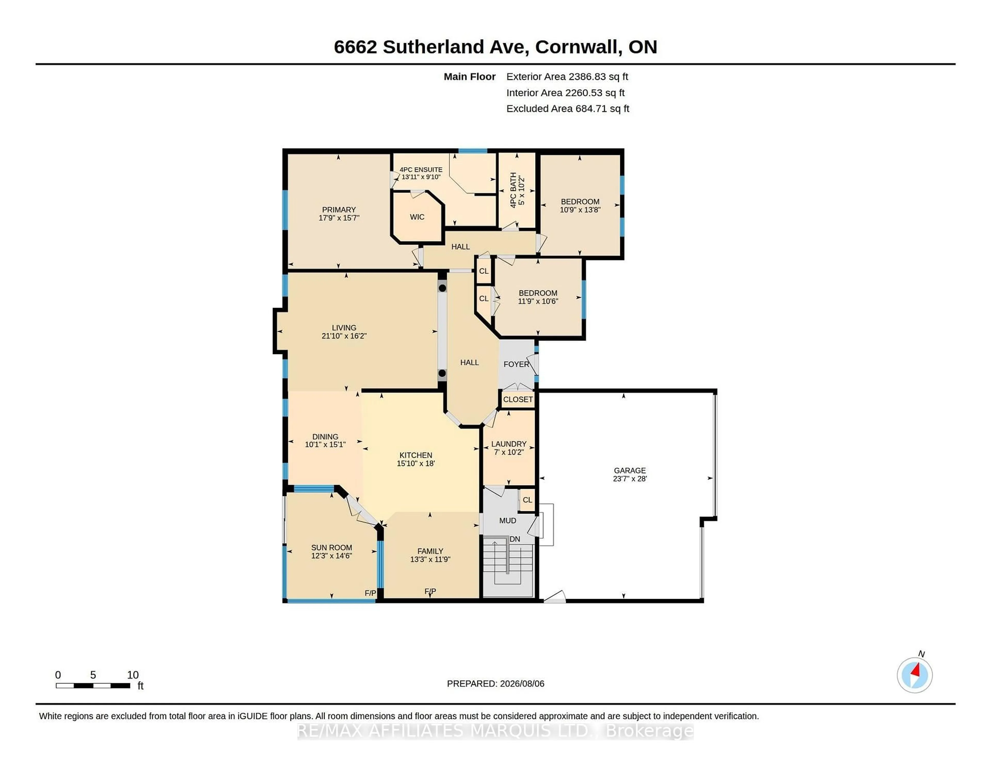 Floor plan for 6662 Sutherland Ave, South Glengarry Ontario K6H 7J3