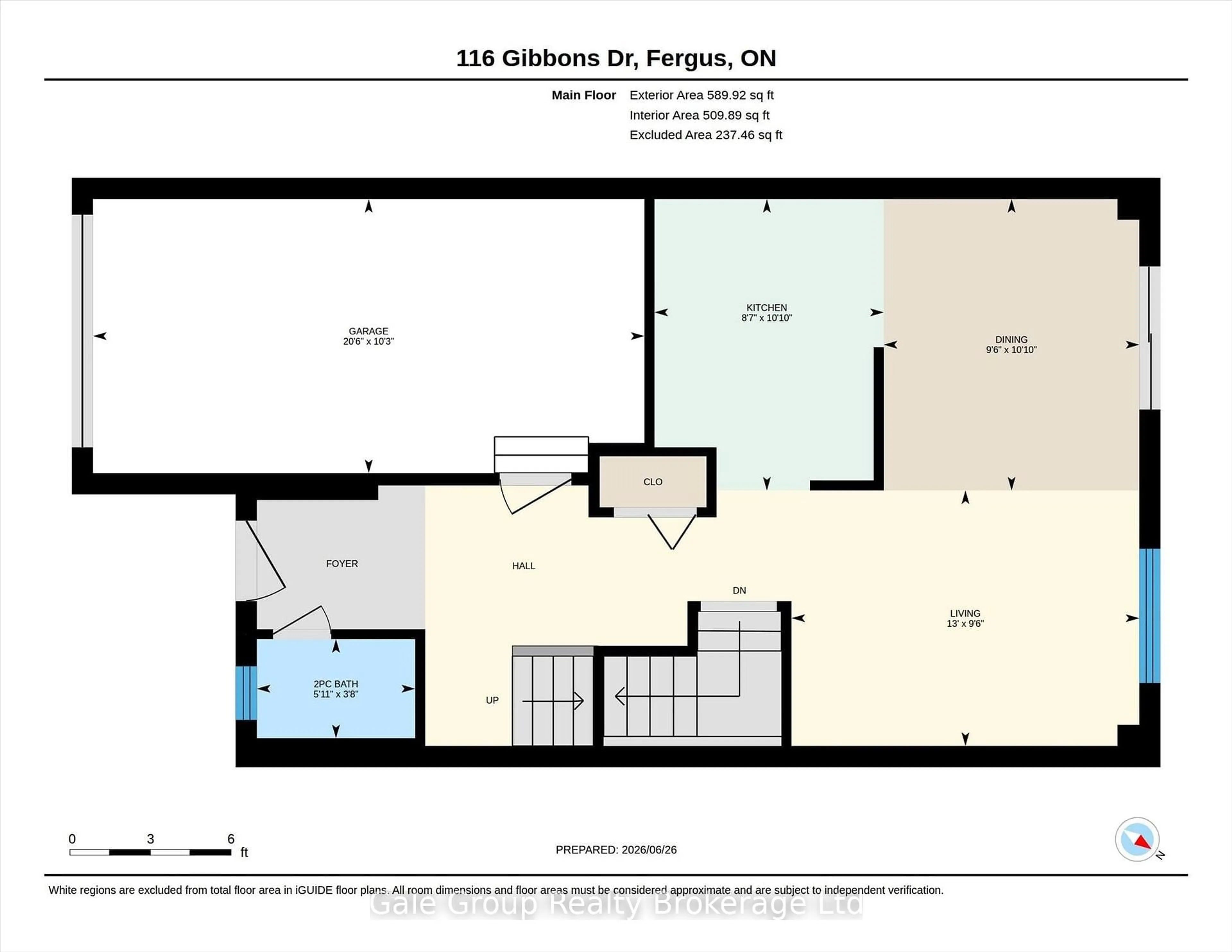 Floor plan for 116 Gibbons Dr, Centre Wellington Ontario N1M 3W2