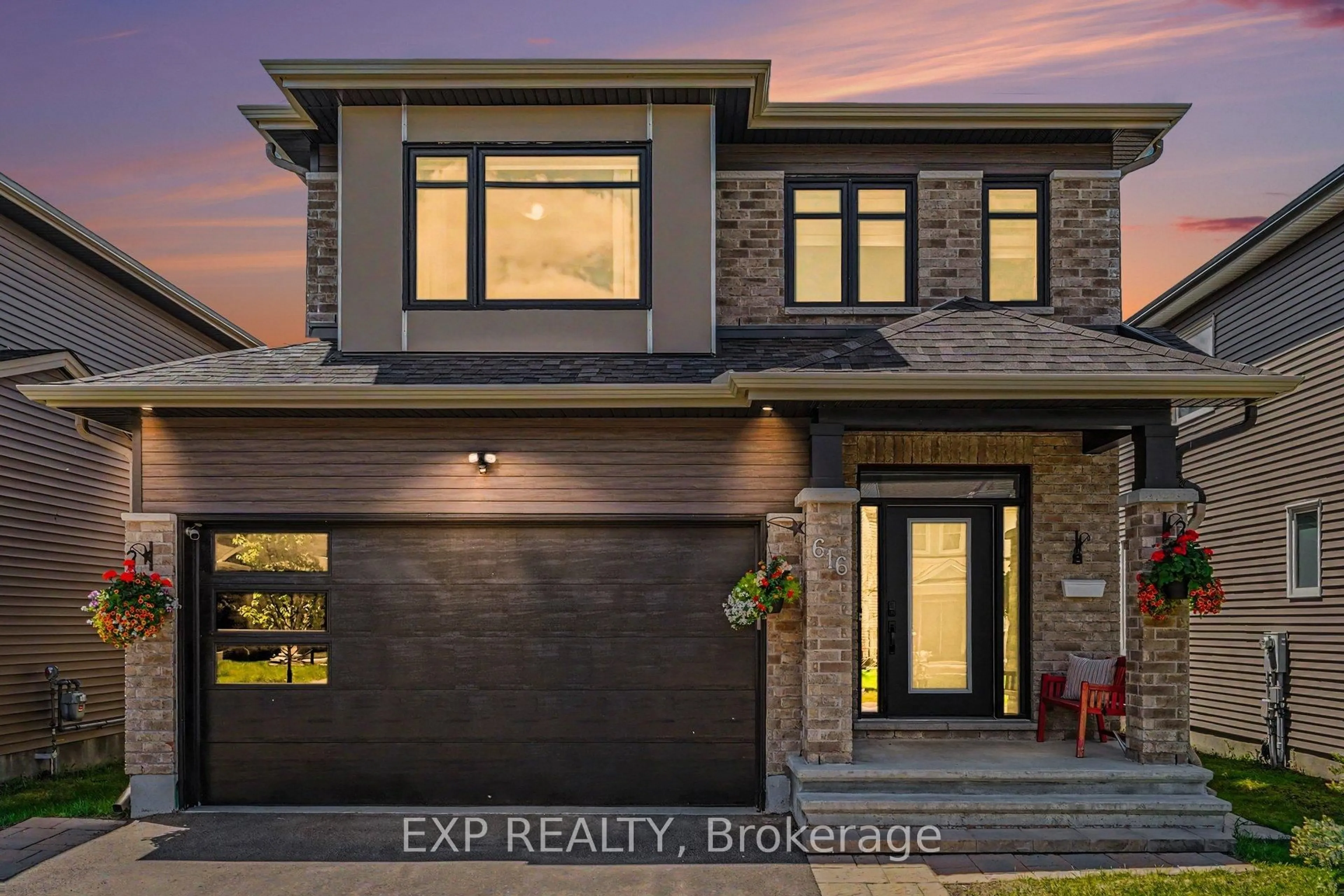 Home with brick exterior material, street for 616 Moonflower Cres, Ottawa Ontario K1T 0X8